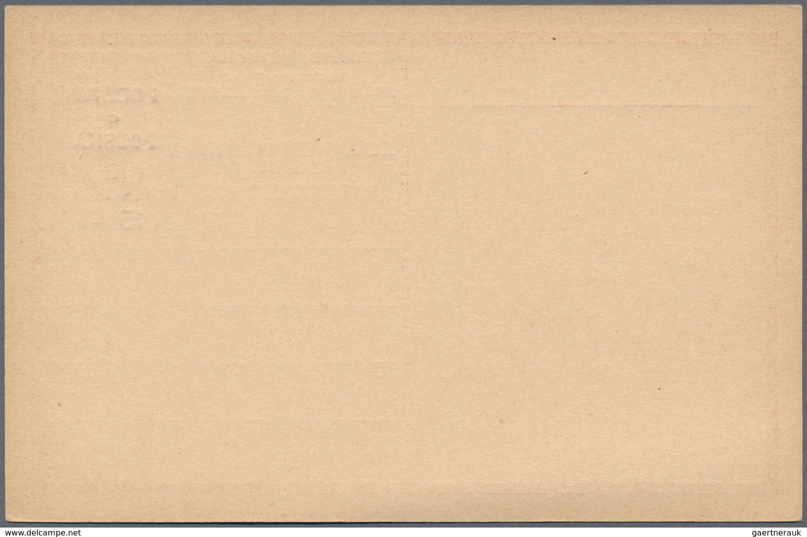 Polen - Ganzsachen: 1919, Card 15hl. On 10h. Red, Unused. - Stamped Stationery