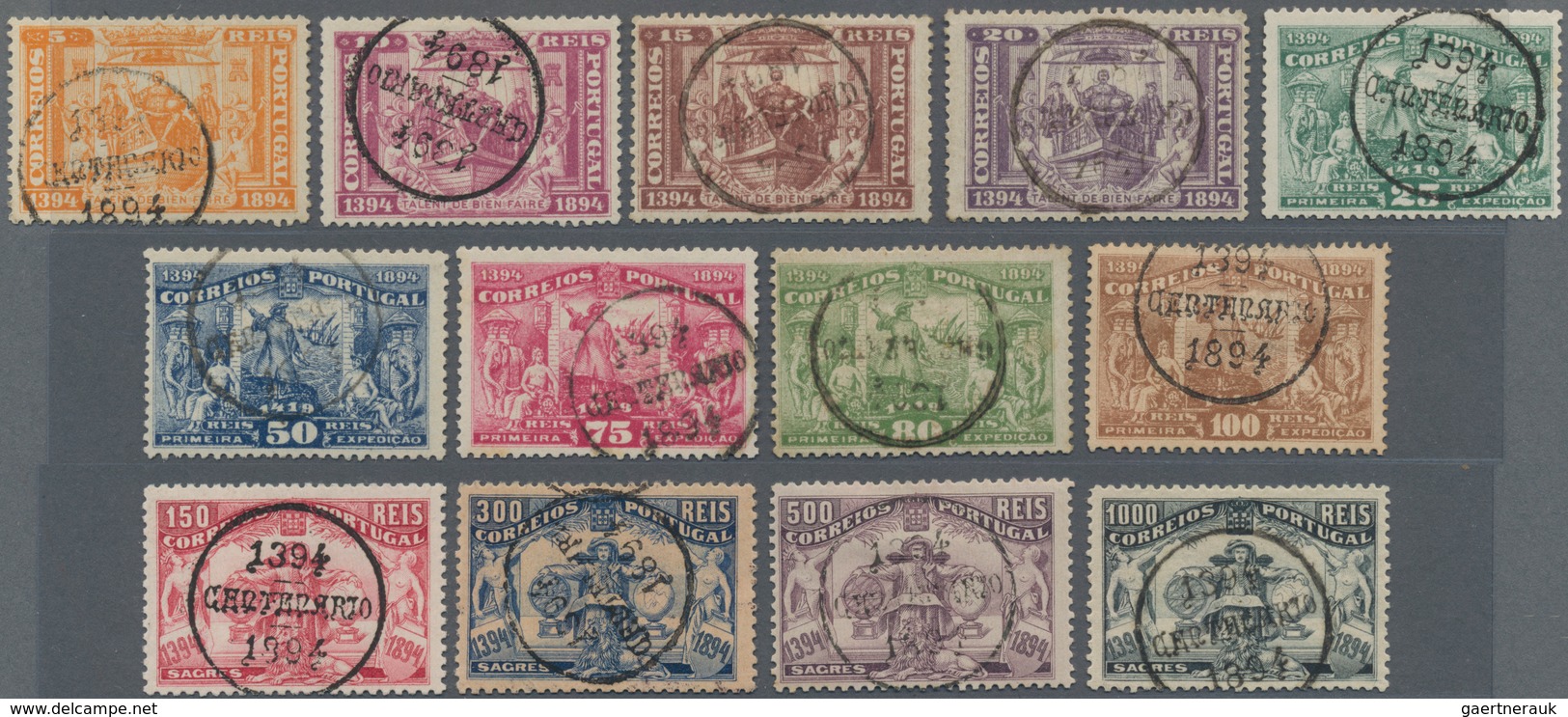 Portugal: 1894, 500th Birthday Of Henry The Navigator Complete Set, Fine Used With Special Cancels, - Other & Unclassified