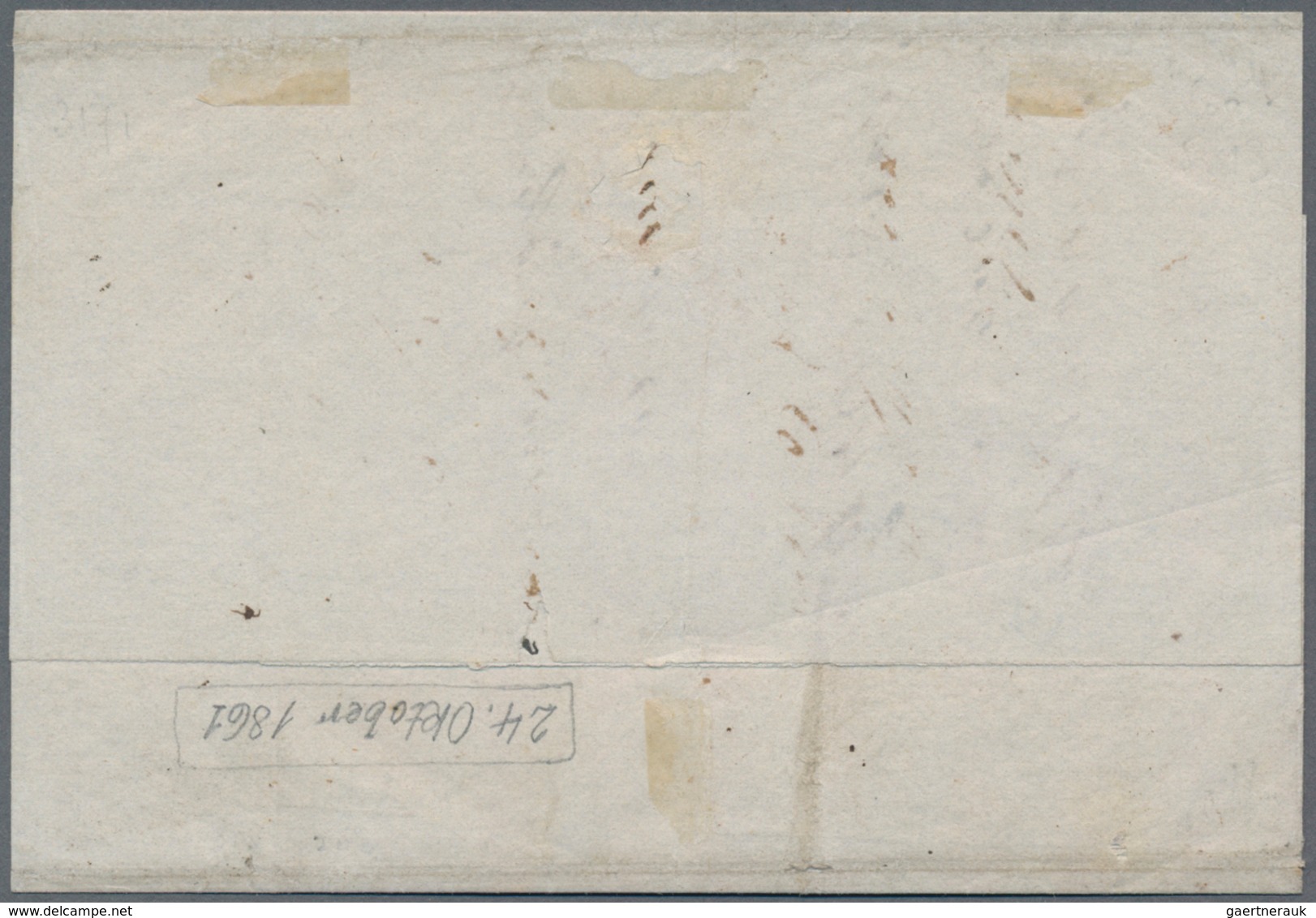 Rumänien: 1858, 40pa. Blue, Fresh Colour And Huge Margins From The Upper Left Corner Of The Sheet, S - Covers & Documents