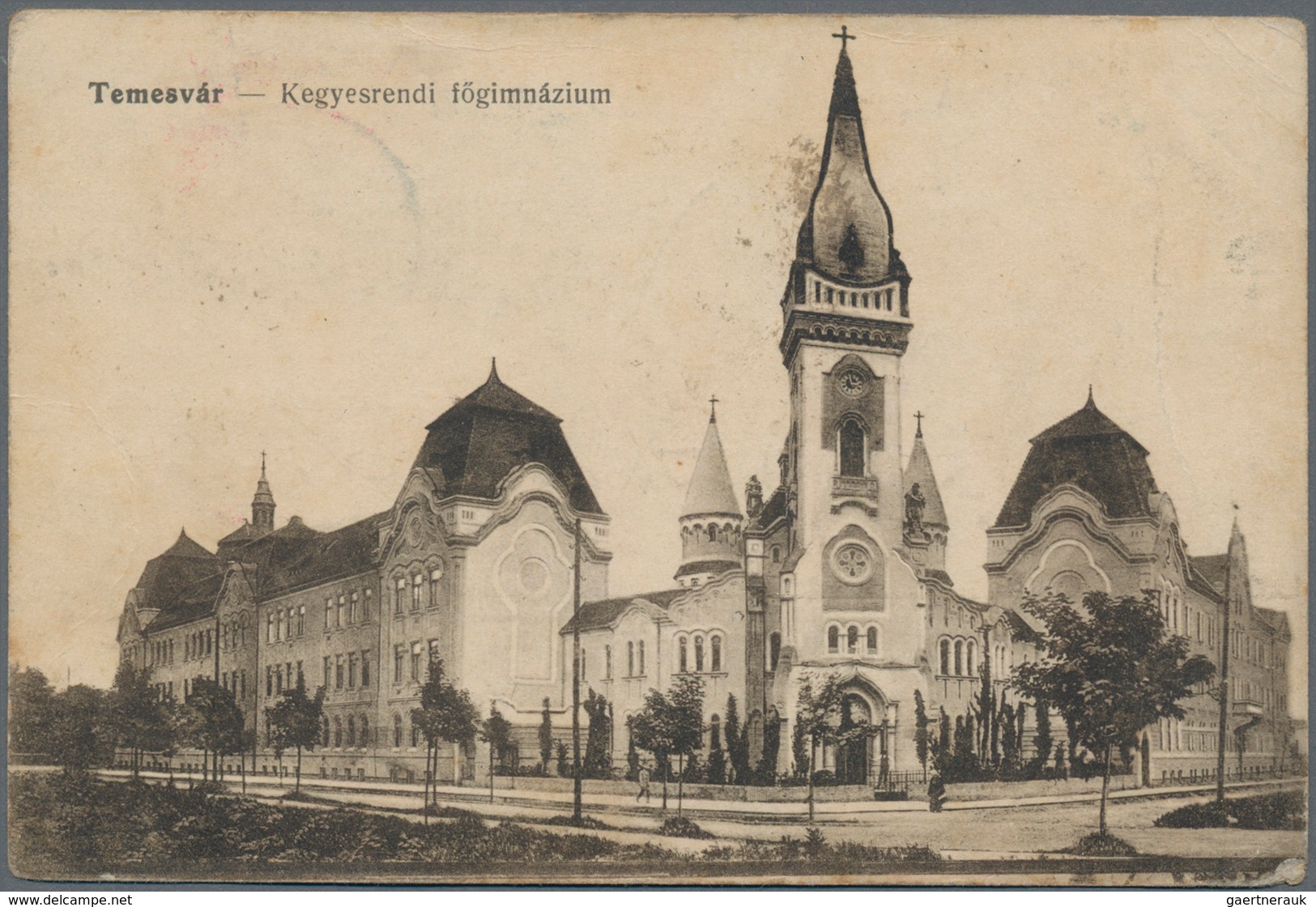 Rumänien: 1920 'Temesvar' Picture Postcard Used To SPLIT, Dalmatia, Yugoslavia And Franked By 1918 1 - Briefe U. Dokumente