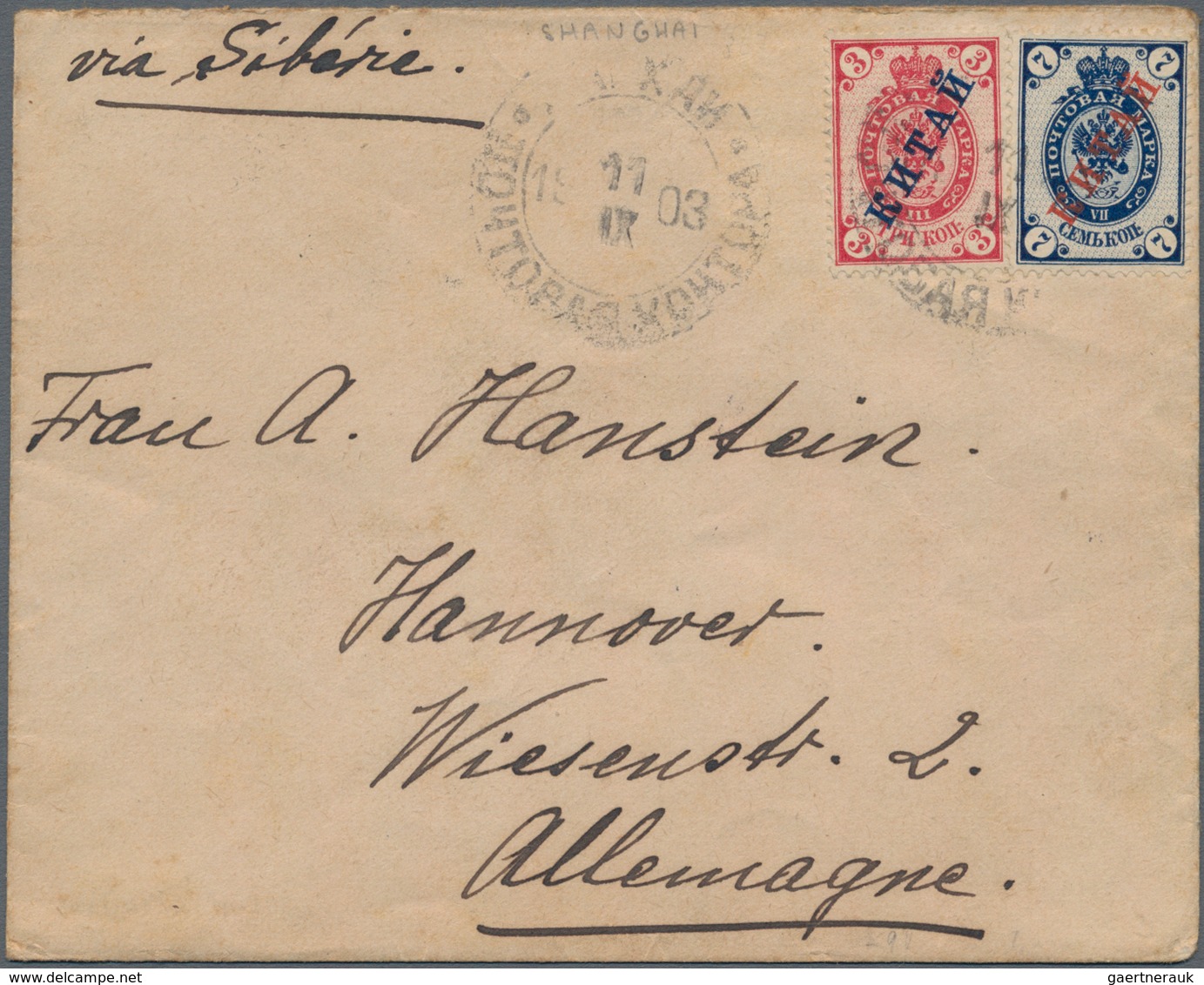 Russische Post in China: 1899/1910, covers (2), ppc (3) and used stationery (1) from Peking, Tientsi