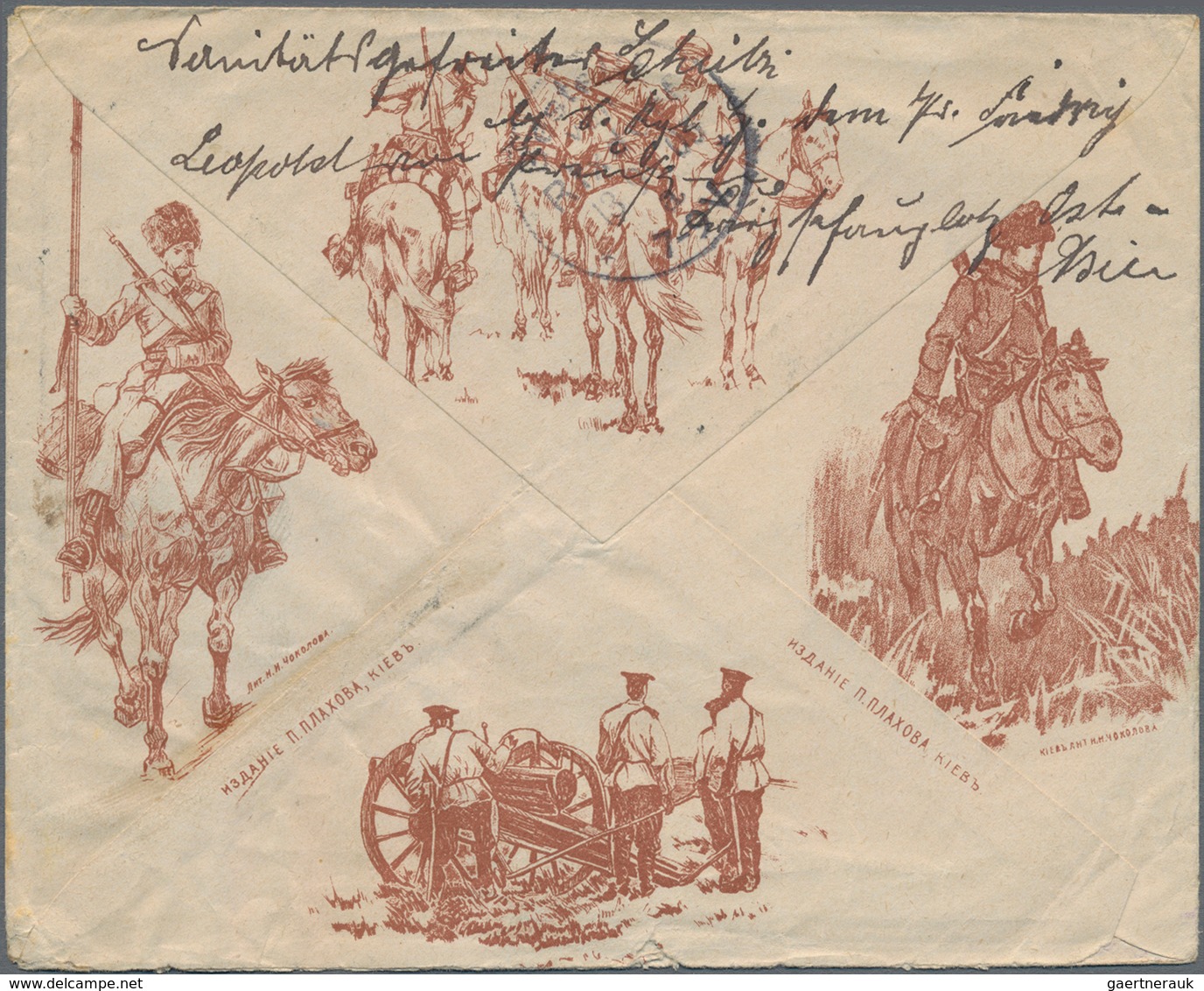 Russische Post In China: 1905, Russo-Japanese War, Pictured Military Envelope Sent From FPO Of The H - China