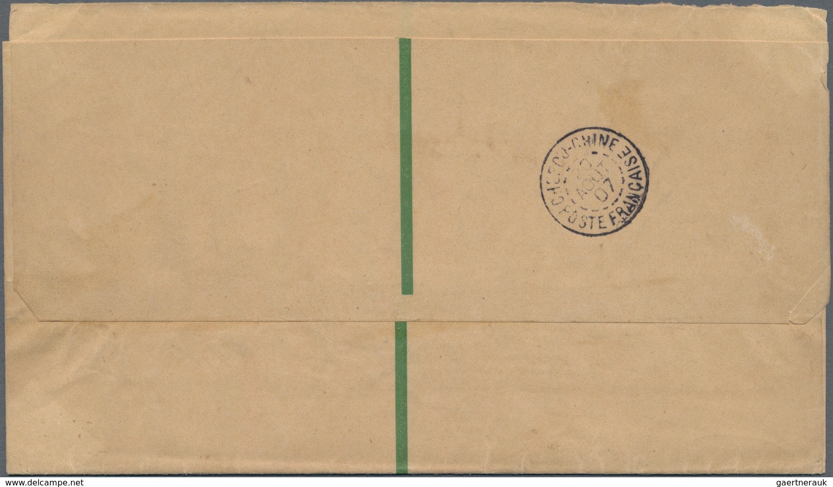 Russische Post In China - Ganzsachen: 1899, Wrapper 2 K. Tied "INKOU 19 8 07" Via "CHEFOU POSTE FRAN - China