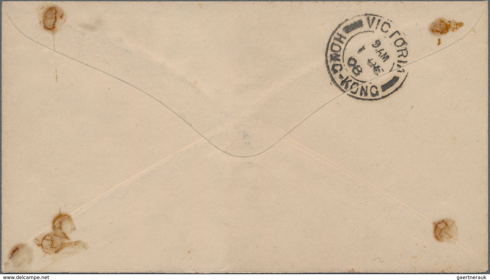 Russische Post In China - Ganzsachen: 1905, Envelope 7 K. Uprated 1899 1 K., 2 K. All Tied By "SHANG - China