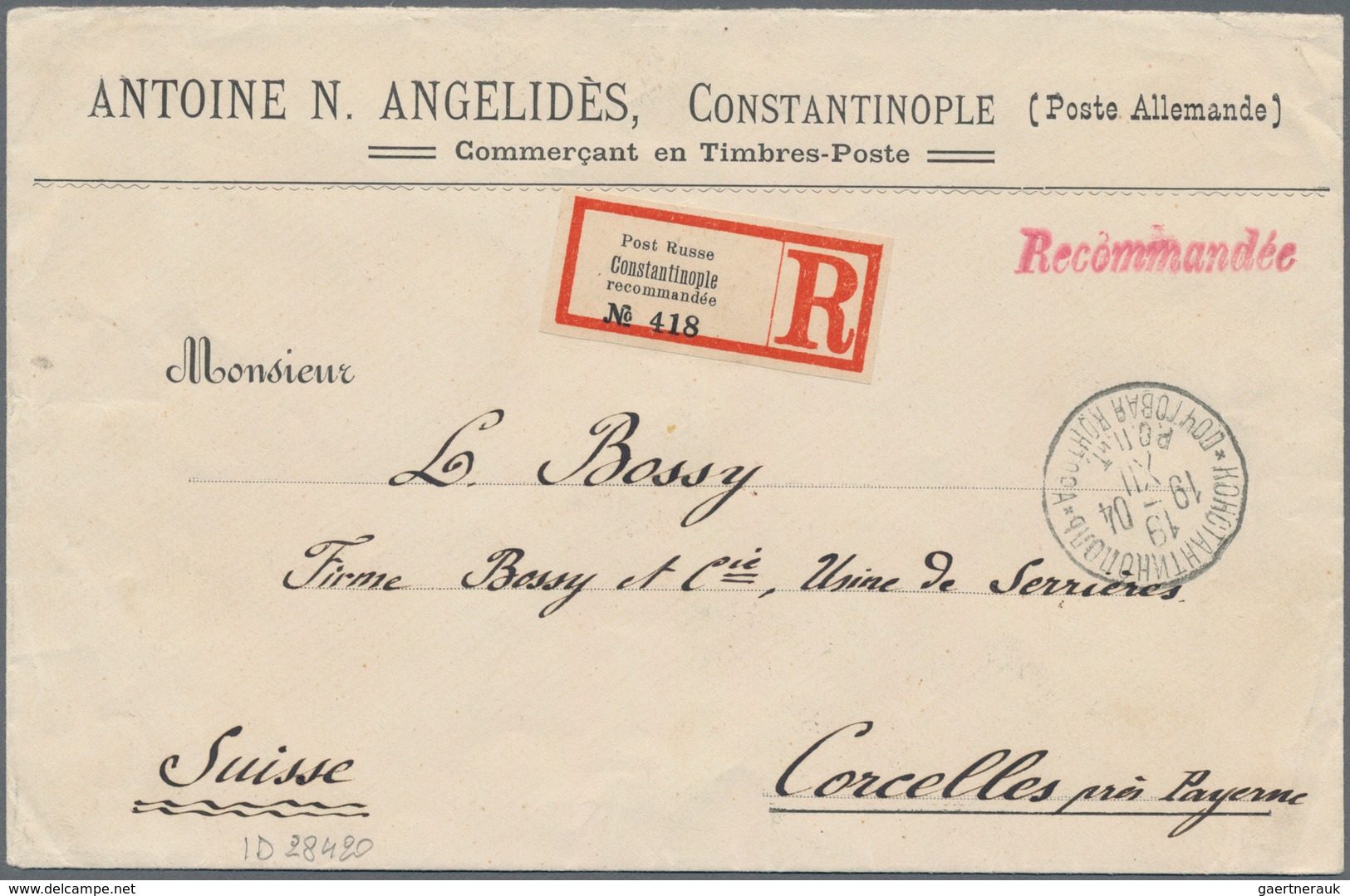 Russische Post In Der Levante - Staatspost: 1904, 10pa. On 2kop. Green (horizonal Pair), 20pa. On 4k - Turkish Empire