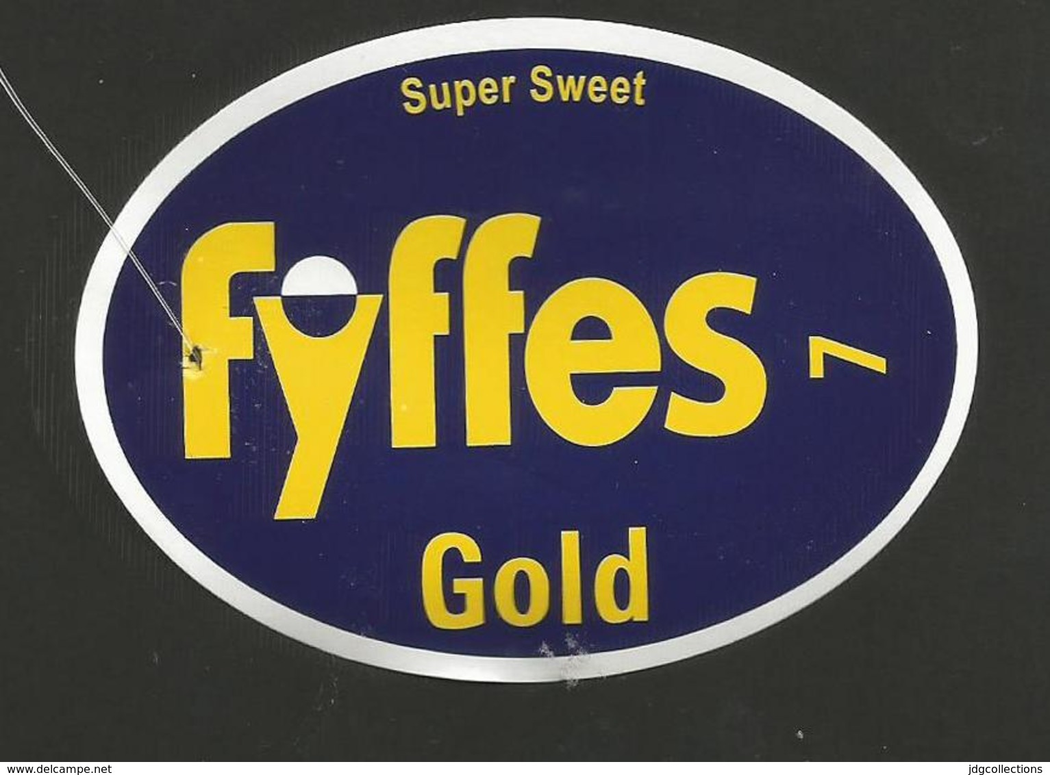 # PINEAPPLE FYFFES GOLD COSTA RICA Calibre 7 TYPE 2 Fruit Tag Balise Etiqueta Anhanger Ananas Pina - Fruits & Vegetables