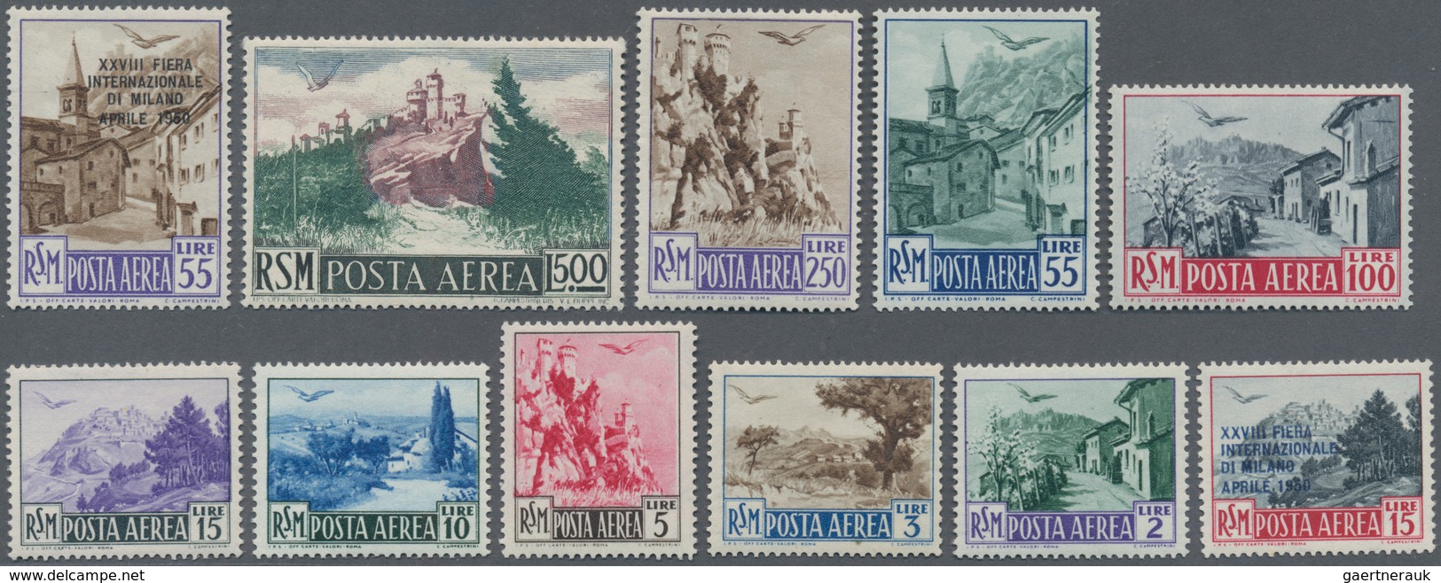 San Marino: 1949/1950, Definitive Stamps Mint Never Hinged. Michel No. 409/22 + 440/452. Catalogue V - Sonstige & Ohne Zuordnung