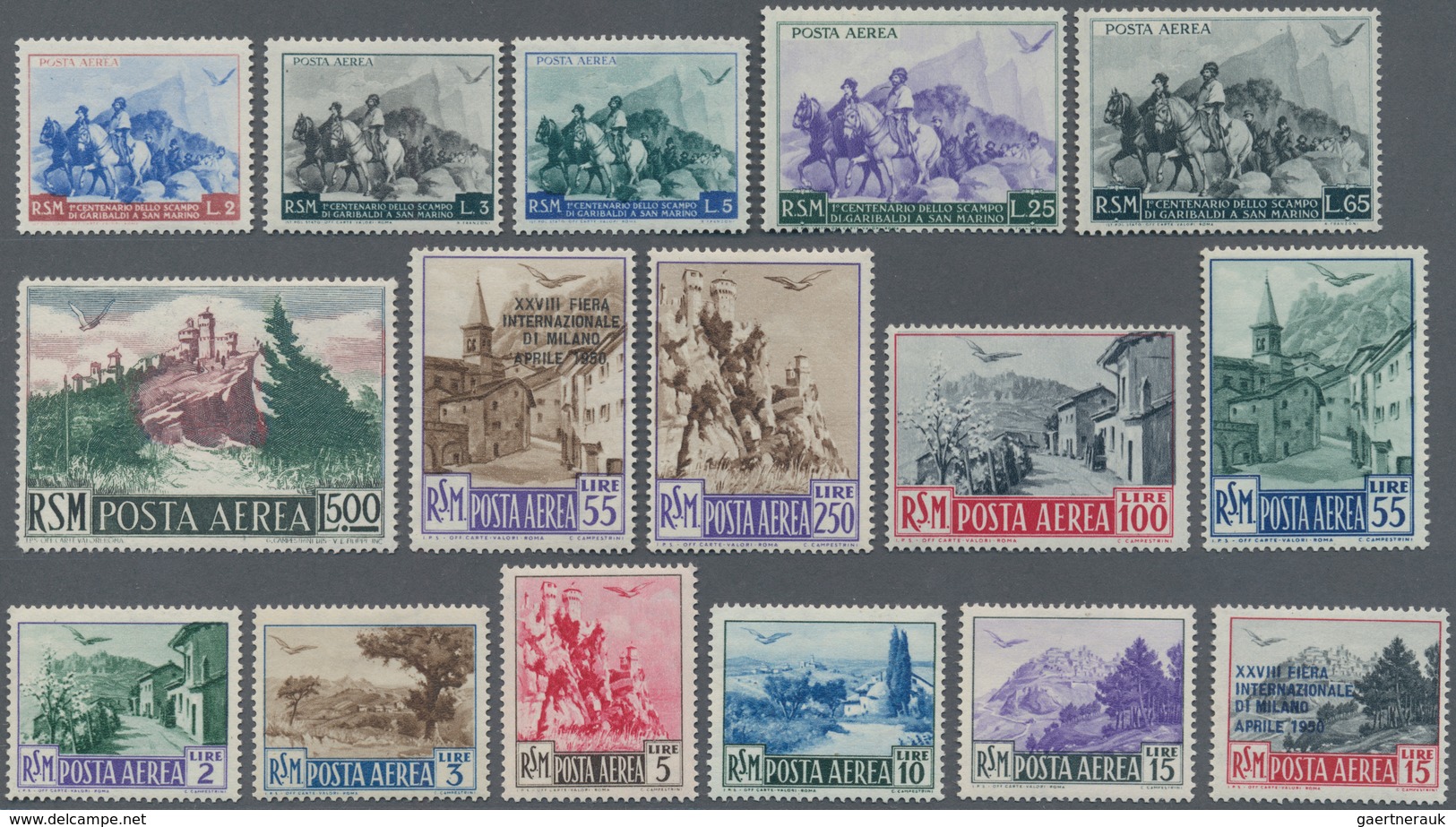 San Marino: 1949/1950, 44 Scarce Stamps Mint Never Hinged. Catalogue Value 1002 € - Other & Unclassified