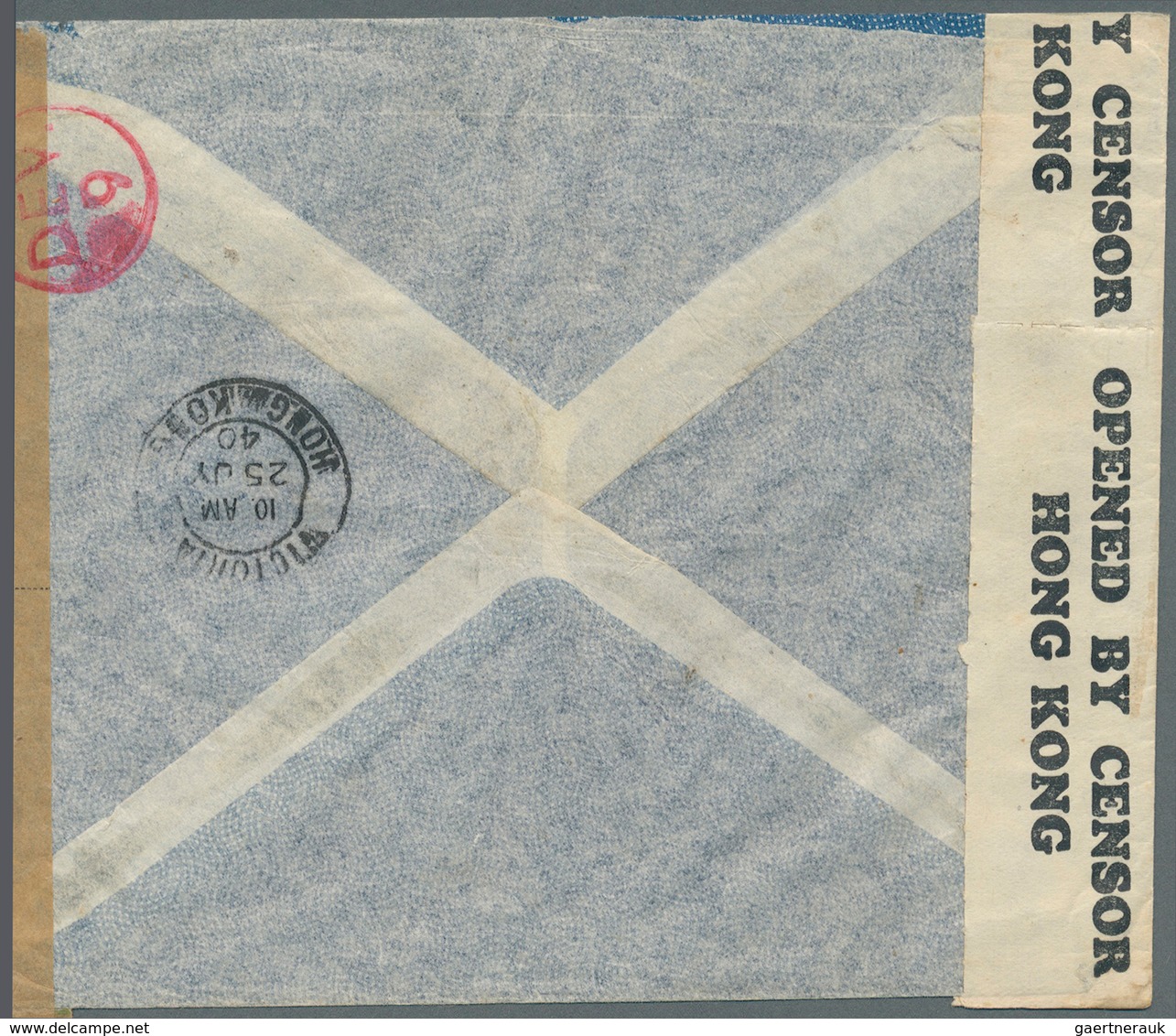 Schweden - Besonderheiten: 1940, Air Mail Cover Franked Total 80 Oe. (one Stamp Fallen Off) Tied "ST - Other & Unclassified