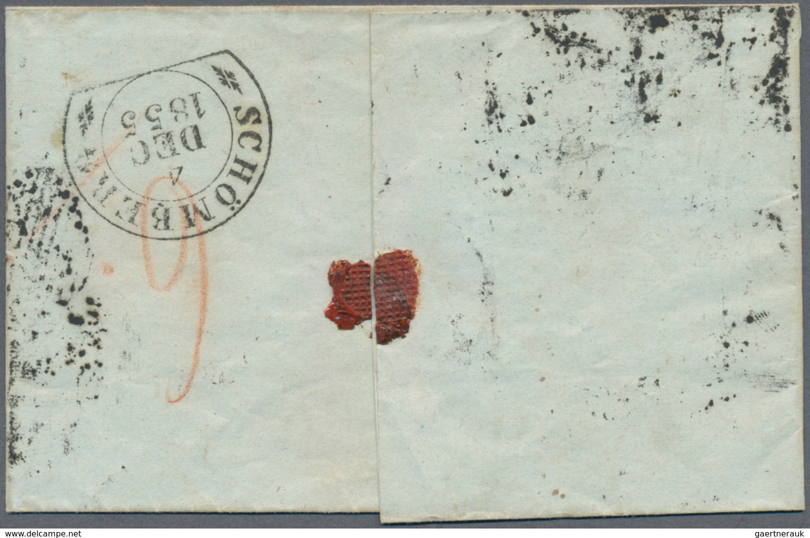 Schweiz: 1855 Strubel 15 Rp. Rötlichkarmin, Waagerechtes Paar Als 30 Rp.-Frankatur Auf Kleiner Faltb - Unused Stamps