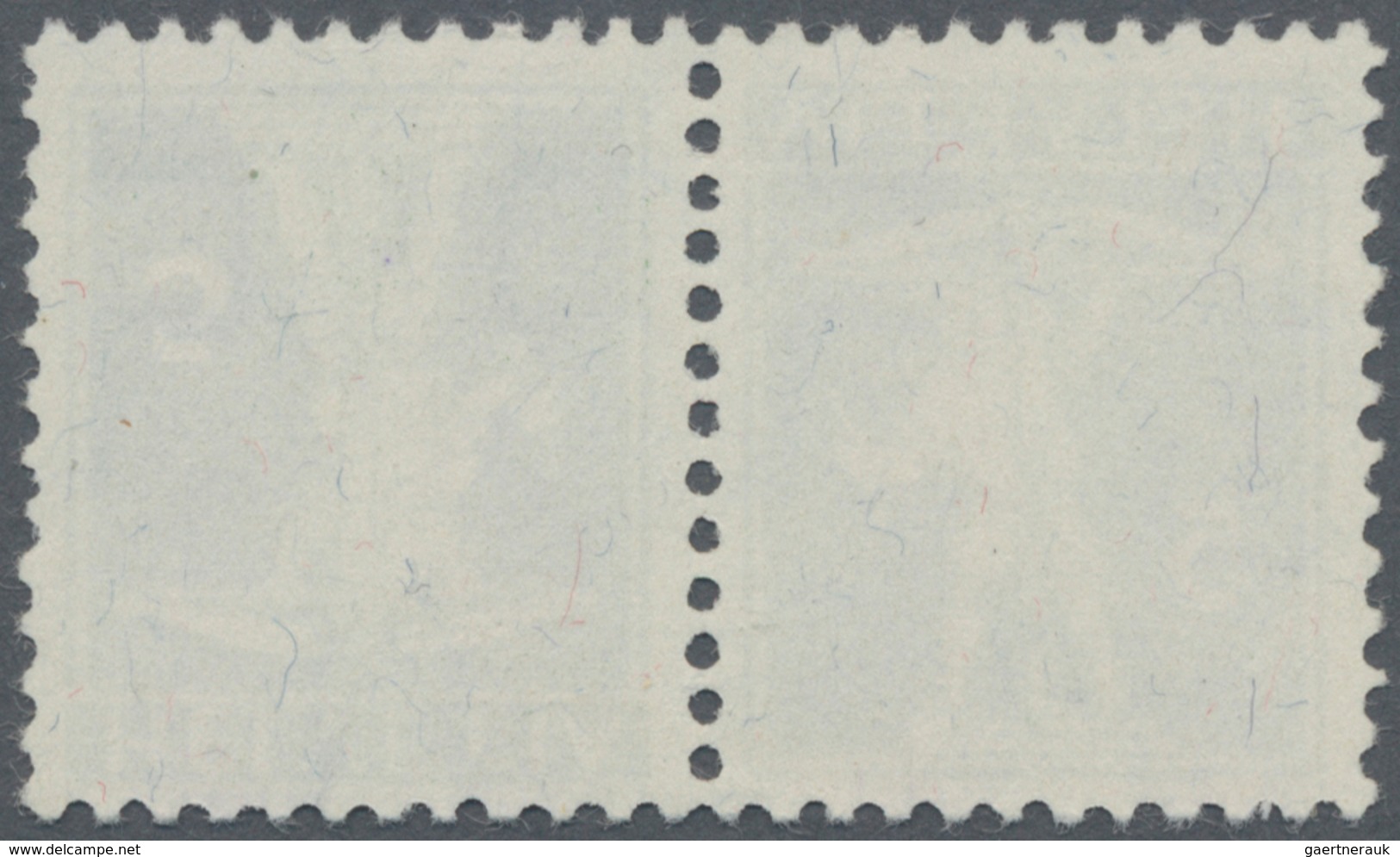 Schweiz - Zusammendrucke: 1910 Tellknabe 5 Rp. In Type II, Im Kehrdruckpaar, Entwertet Mit Teilabsch - Se-Tenant