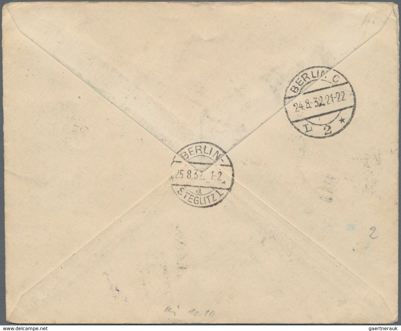 Sowjetunion: 1932 Registered Airmail Cover From Leningrad To Berlin, Germany Franked By 1931 Zeppeli - Briefe U. Dokumente