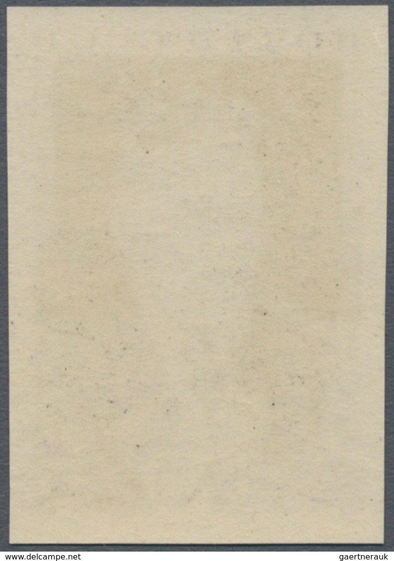 Sowjetunion: 1935, Kalinin 20kop. Blackish Brown IMPERFORATED, Unmounted Mint. Certificate Hovest VP - Briefe U. Dokumente