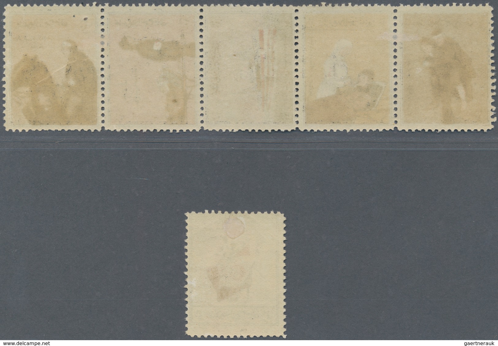 Türkei - Zwangszuschlagsmarken - Vorläufer: 1911/1912, Tripolis/Balkan Wars, Complete Set Of Six Sta - Charity Stamps