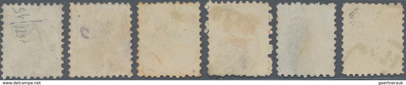 Ungarn: 1871, Freimarken König Franz Joseph Im Steindruck Kompletter Satz Von 6 Werten Mit Rundstemp - Used Stamps