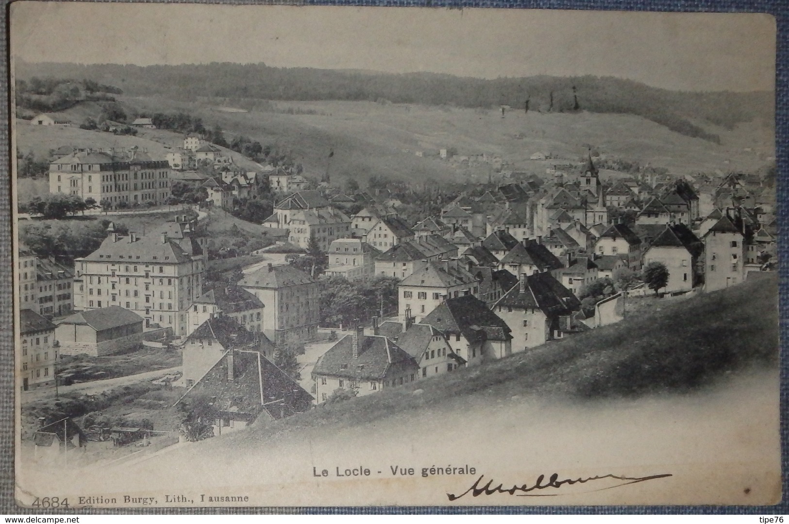 Suisse CPA Le Locle  Vue Générale 1906   - 4684 éditions Burgy - Le Locle