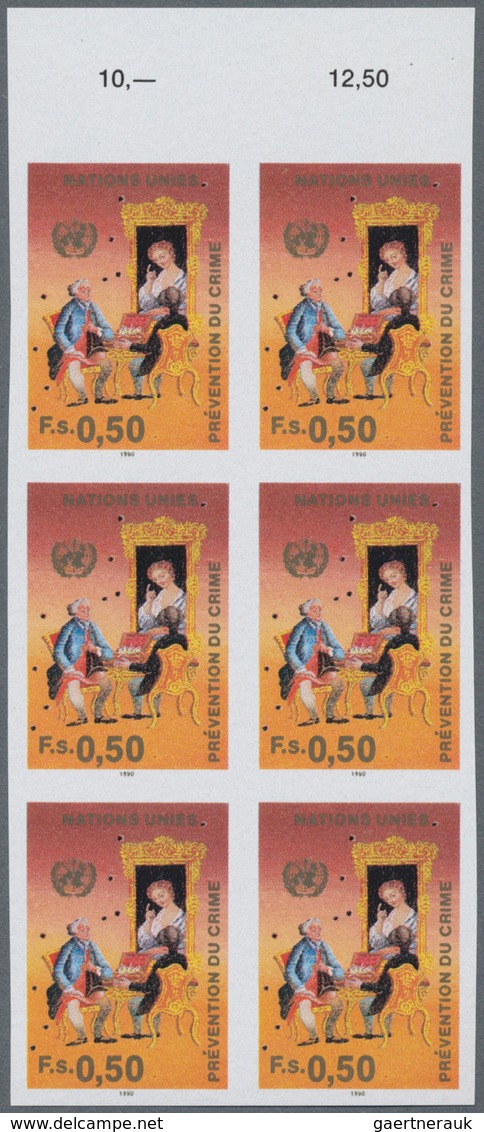 Vereinte Nationen - Genf: 1990, 8. Kongress Zur Verbrechensverhütung In Havanna Kompl. Satz 0.50 Fr. - Unused Stamps