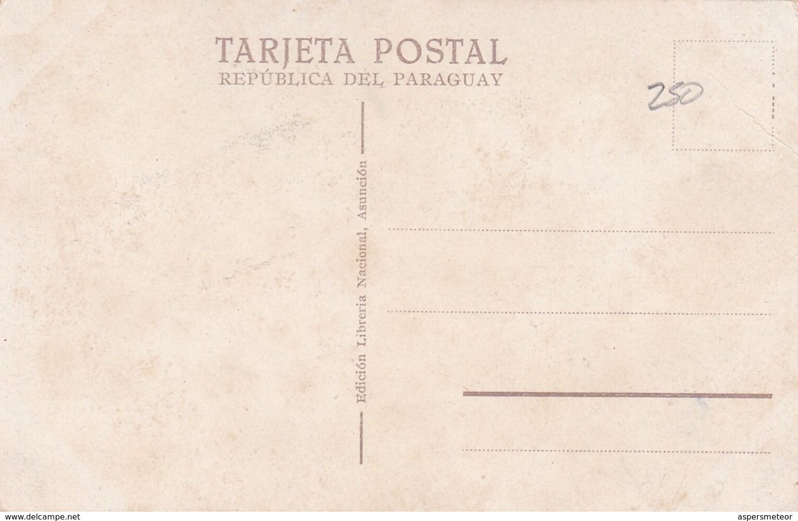 CUEARTO CENTENARIO DE LA FUNDACION DE ASUNCION, PARAGUAY 1537 - 1937. POSTAL CIRCULATED 1938. -LILHU - Paraguay