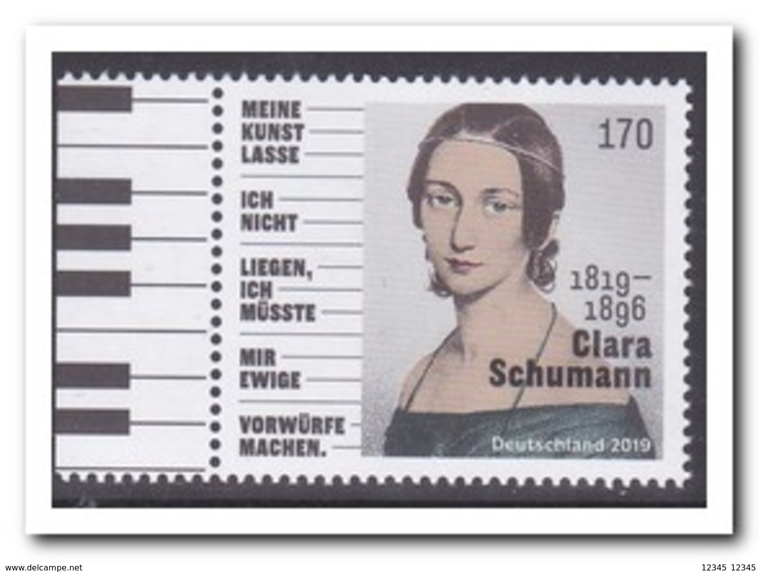 Duitsland 2019, Postfris MNH, Clara Schumann - Ongebruikt