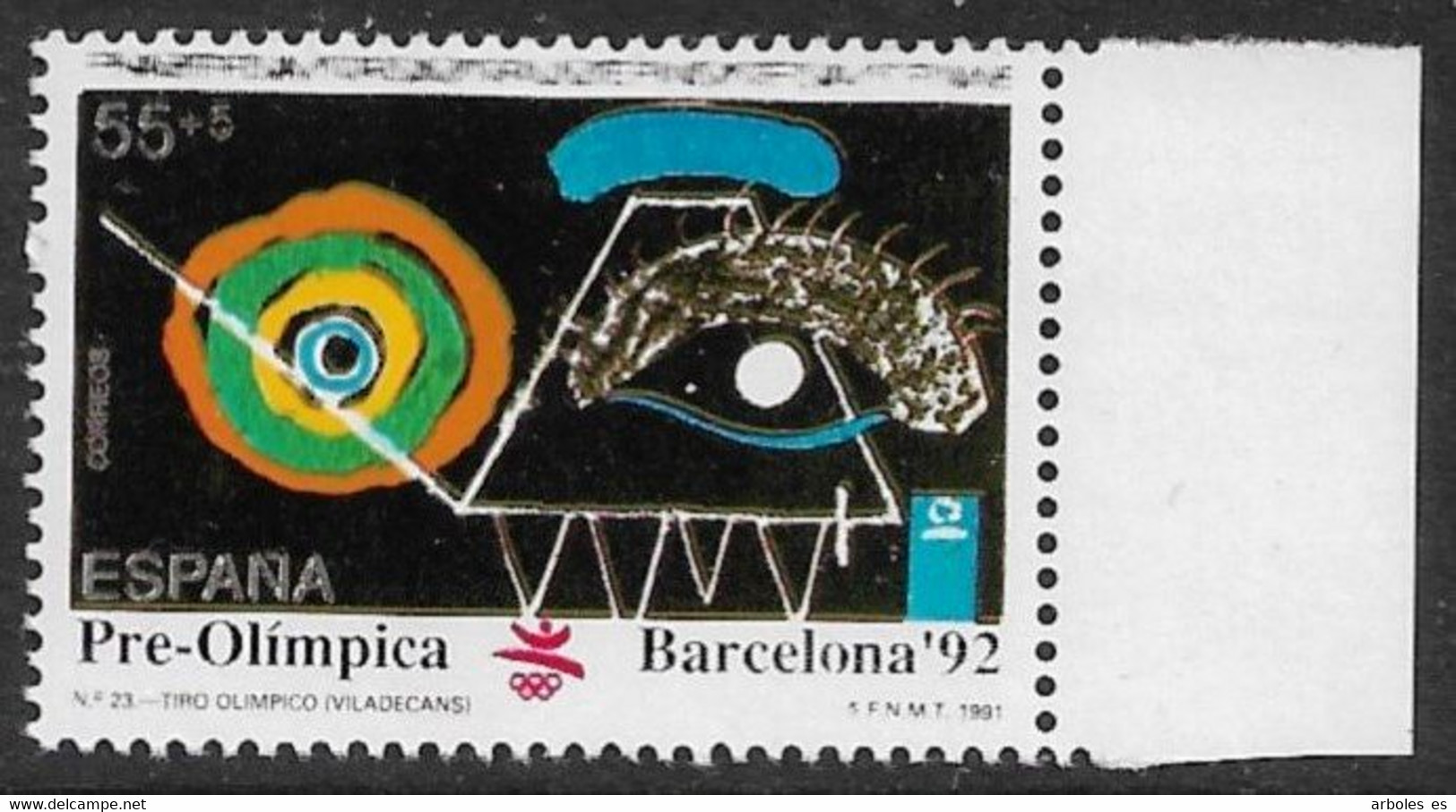 BARCELONA'92 - AÑO 1991 - Nº EDIFIL 3136cd - VARIEDAD - Variedades & Curiosidades