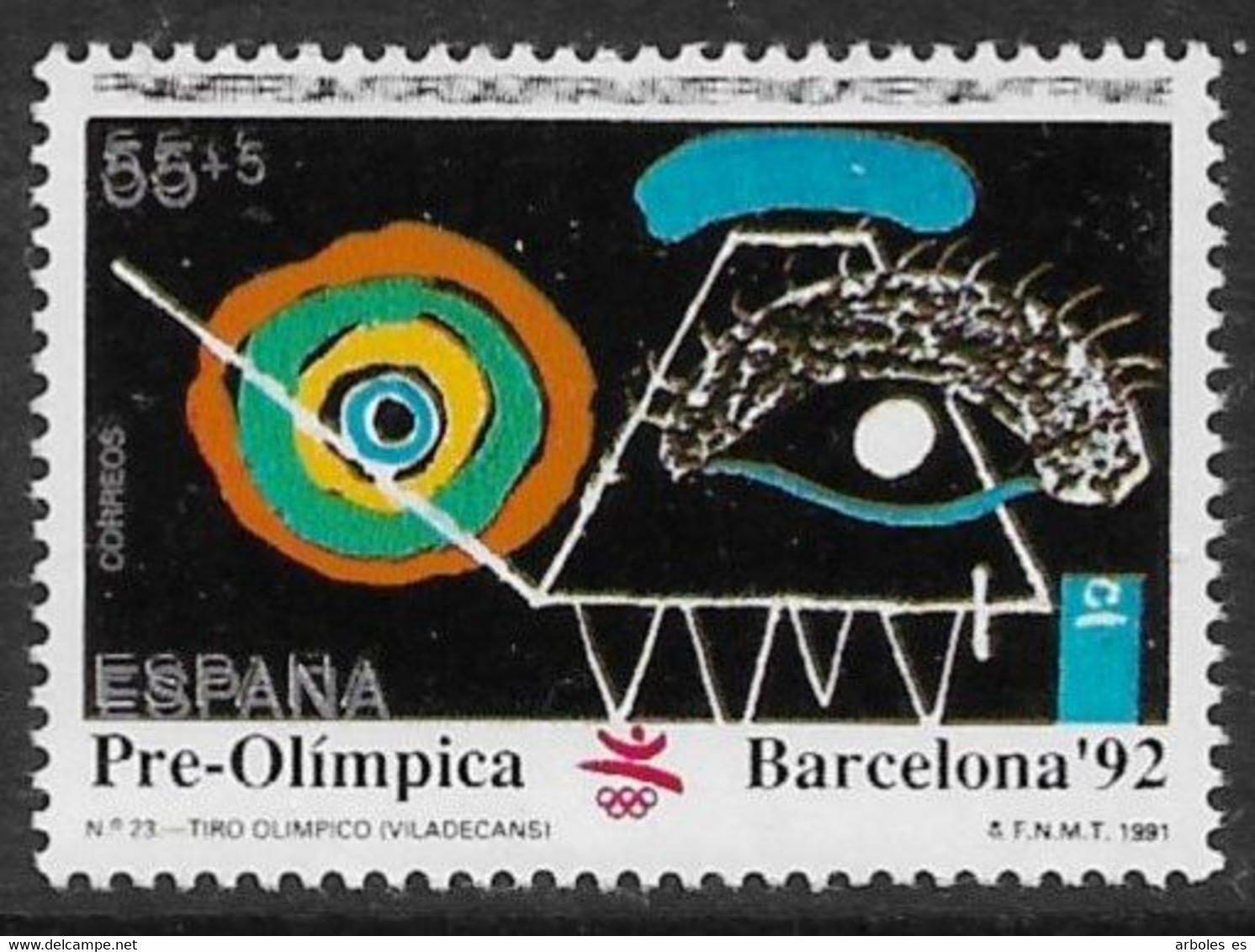 BARCELONA'92 - AÑO 1991 - Nº EDIFIL 3136it - VARIEDAD - Variedades & Curiosidades