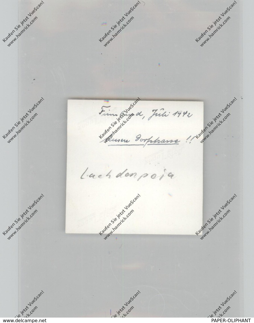 RU 186730 LACHDENPOJA / LAHDENPOJA / Karelien, Photo (6,1 X 6,1 Cm) 1942, "Dorfstrasse" - Finnland