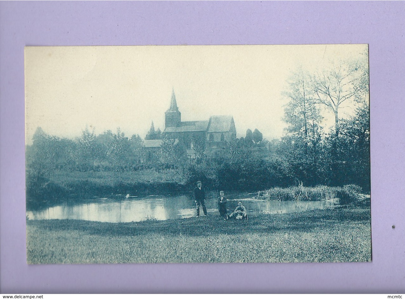 CPA   -  Guise - Bords De L'Oise - Eglise Saint Médard 1914 - Guise
