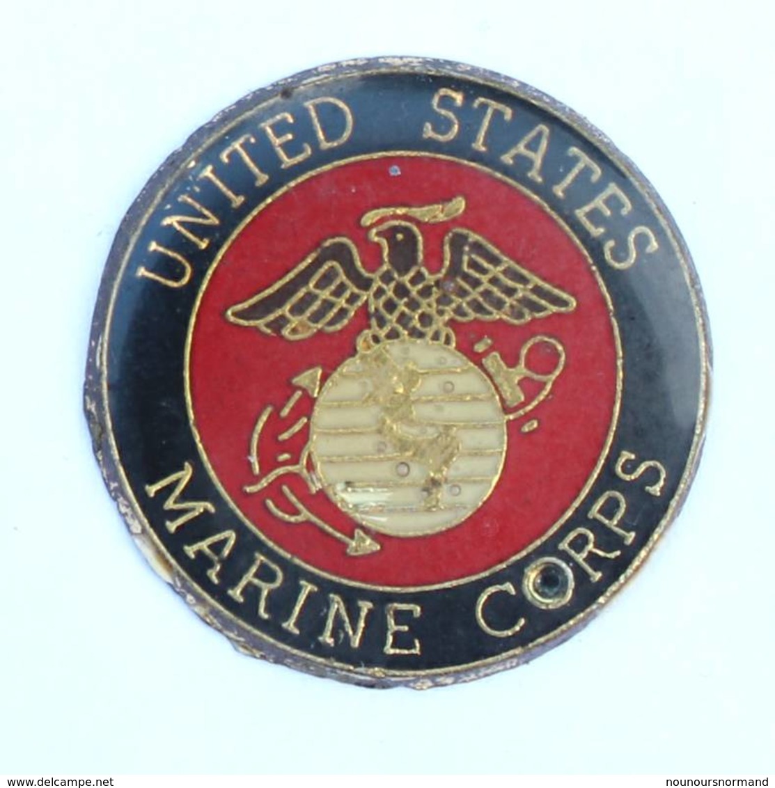 Pin's Insigne UNITED STATES MARINE CORPS - Aigle - Globe Terrestre - Ancre - USA - J026 - Armee
