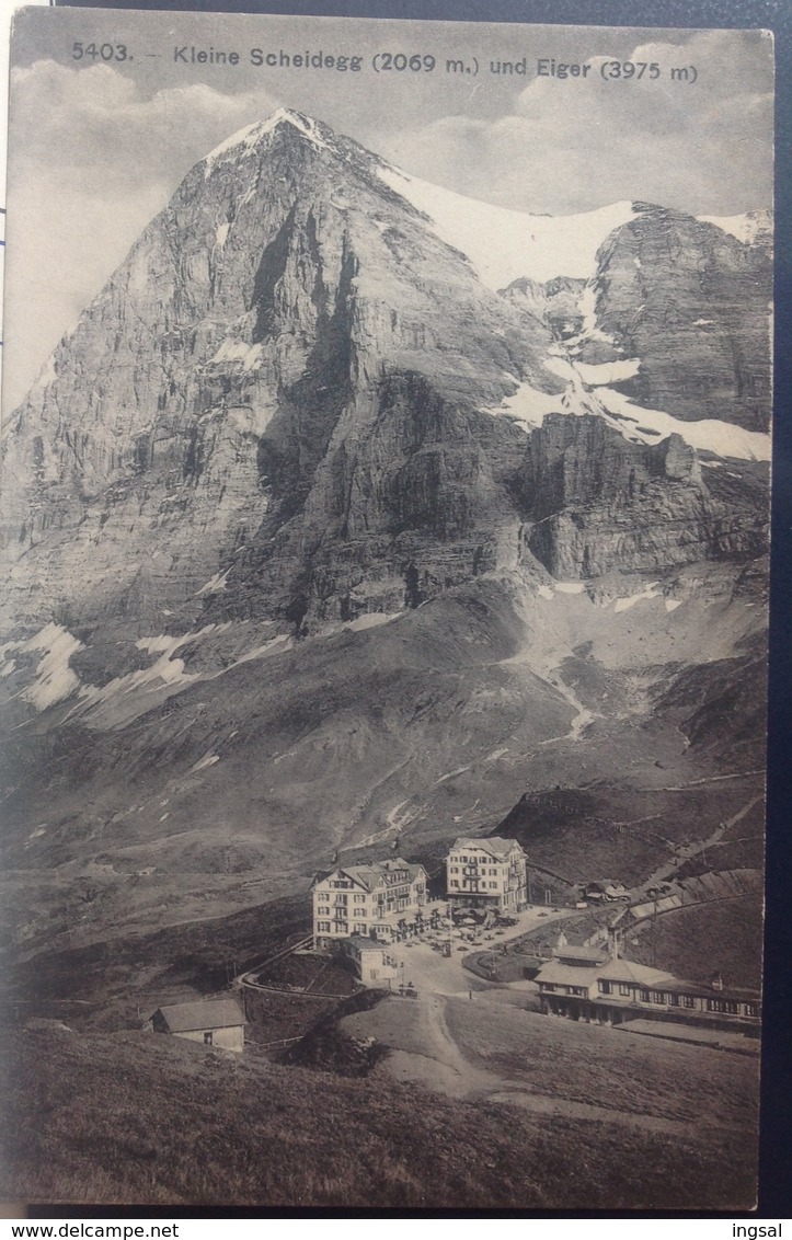 Switzerland,.....Kleine Scheidegg Und Eiger......1920? - Egg