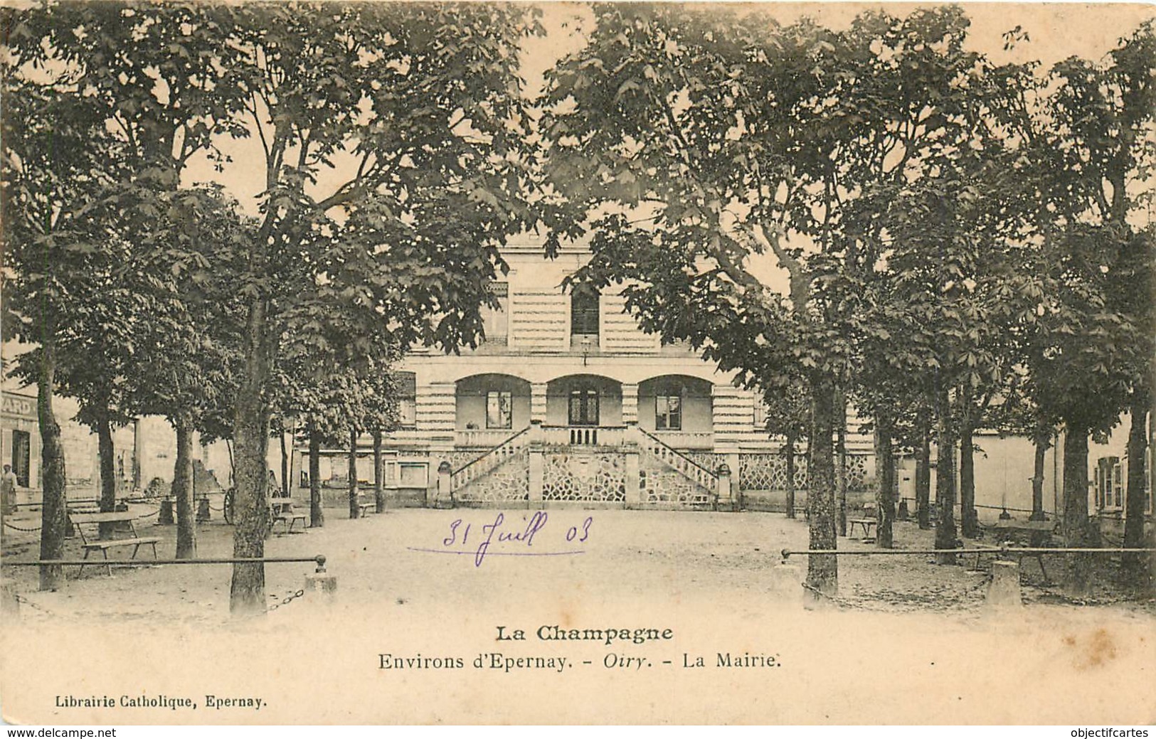 Oiry La Mairie  Edition Rare De La Librairie Catholique 21 (scan Recto-verso) KEVREN0612 - Epernay