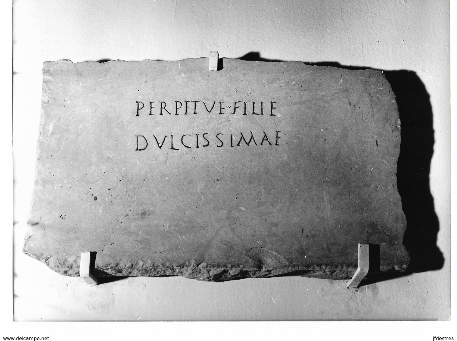 Photo Tunisie Carthage Inscription Funéraire Sainte Perpétue Photo Vivant Univers - Afrika