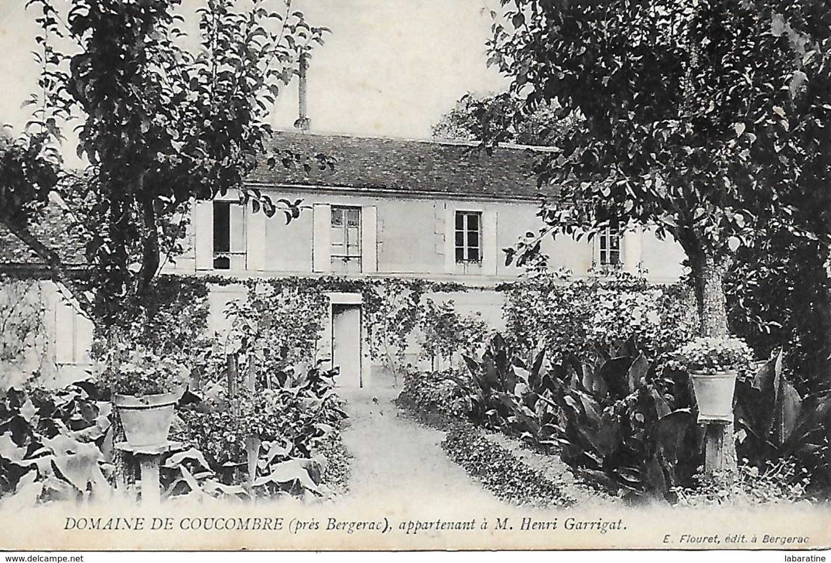 24)  COUCOMBRE  ( Prigourieux  ) Domaine De Coucombre Prés Bergerac Appartenant à M. Henri Garrogat - Autres & Non Classés