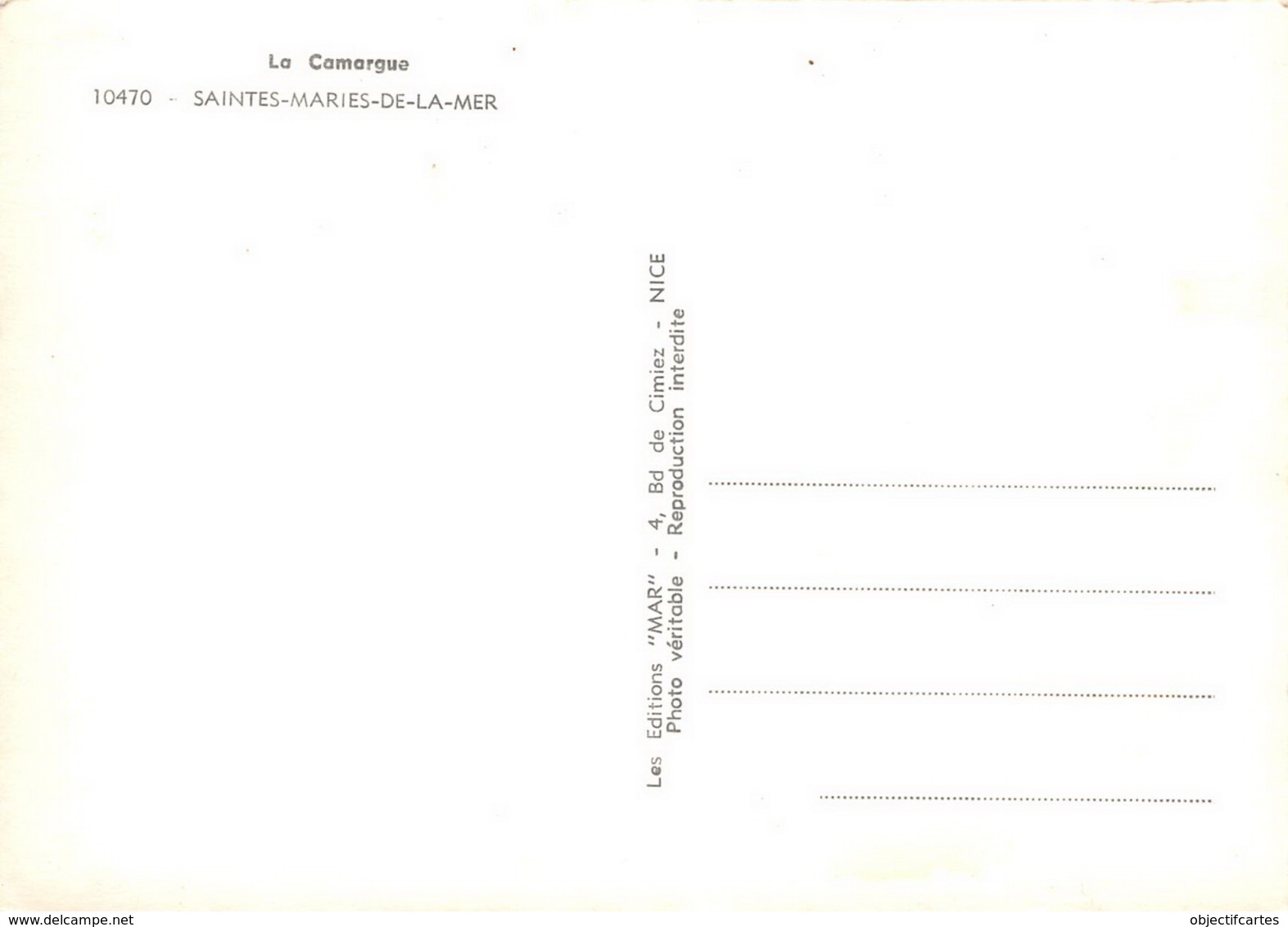 13 LES SAINTES MARIES DE LA MER  Souvenir Du Pelerinage En Camargue 59 (scan Recto Verso)KEVREN0689 - Saintes Maries De La Mer