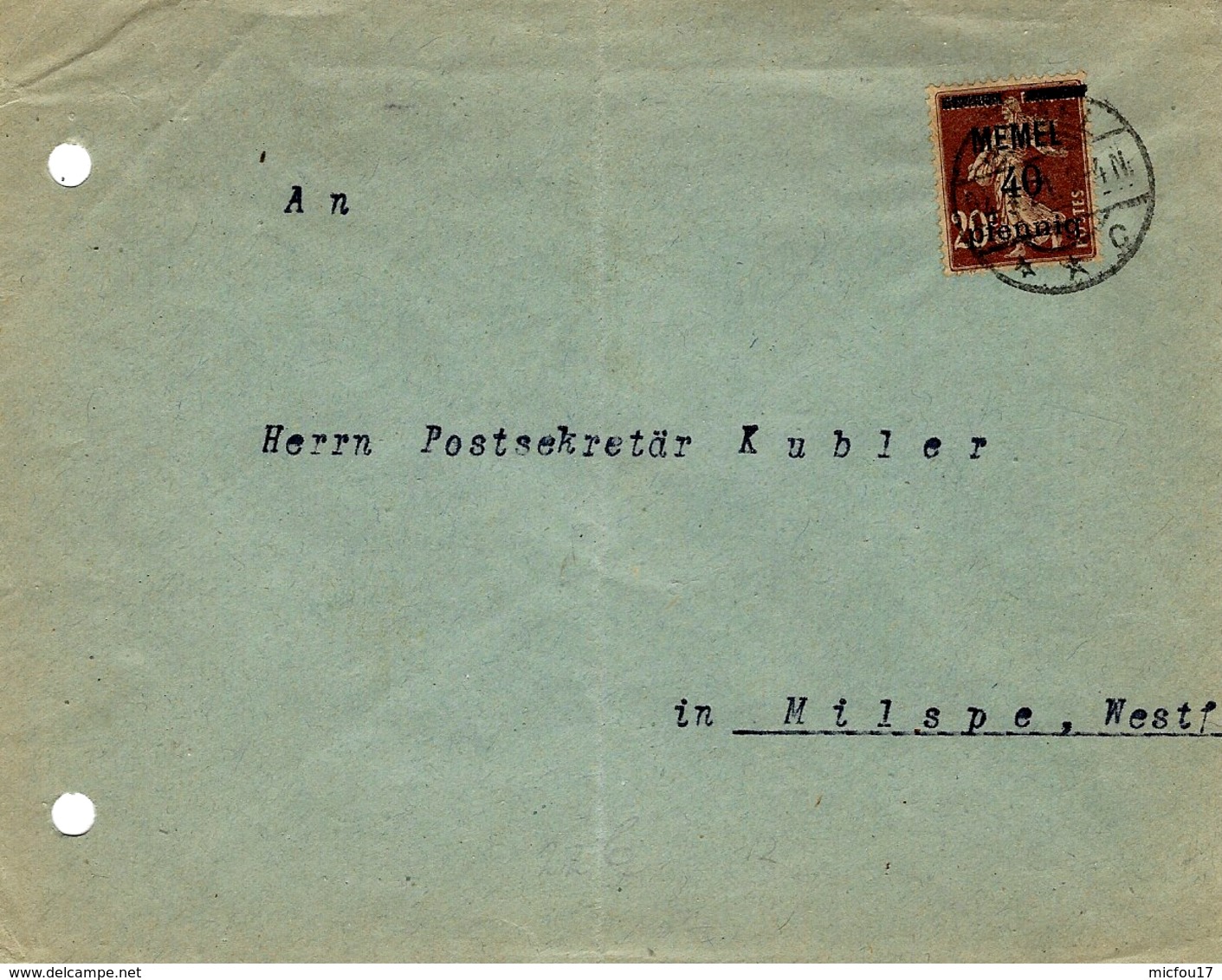 1922- Enveloppe Ouverte Affr/ Y & T. N°49 Seul - Briefe U. Dokumente