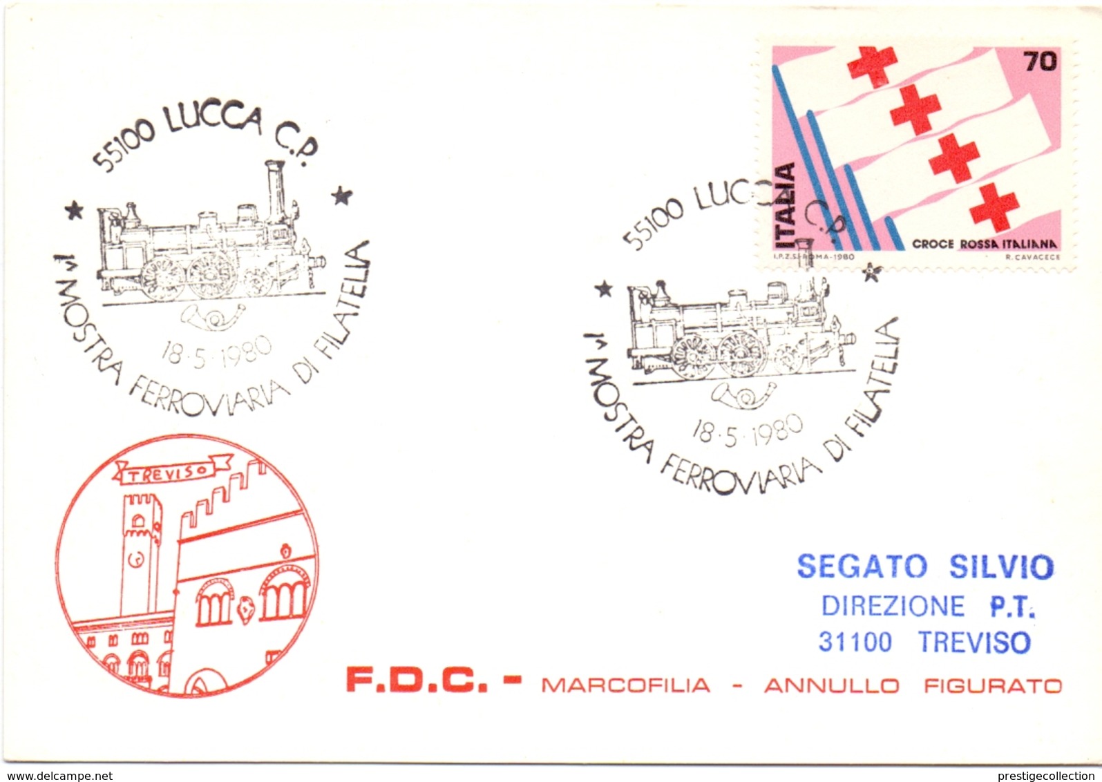 LUCCA MOSTRA DI FILATELIA FERROVIARIA 1980    (GENN200931) - Esposizioni Filateliche