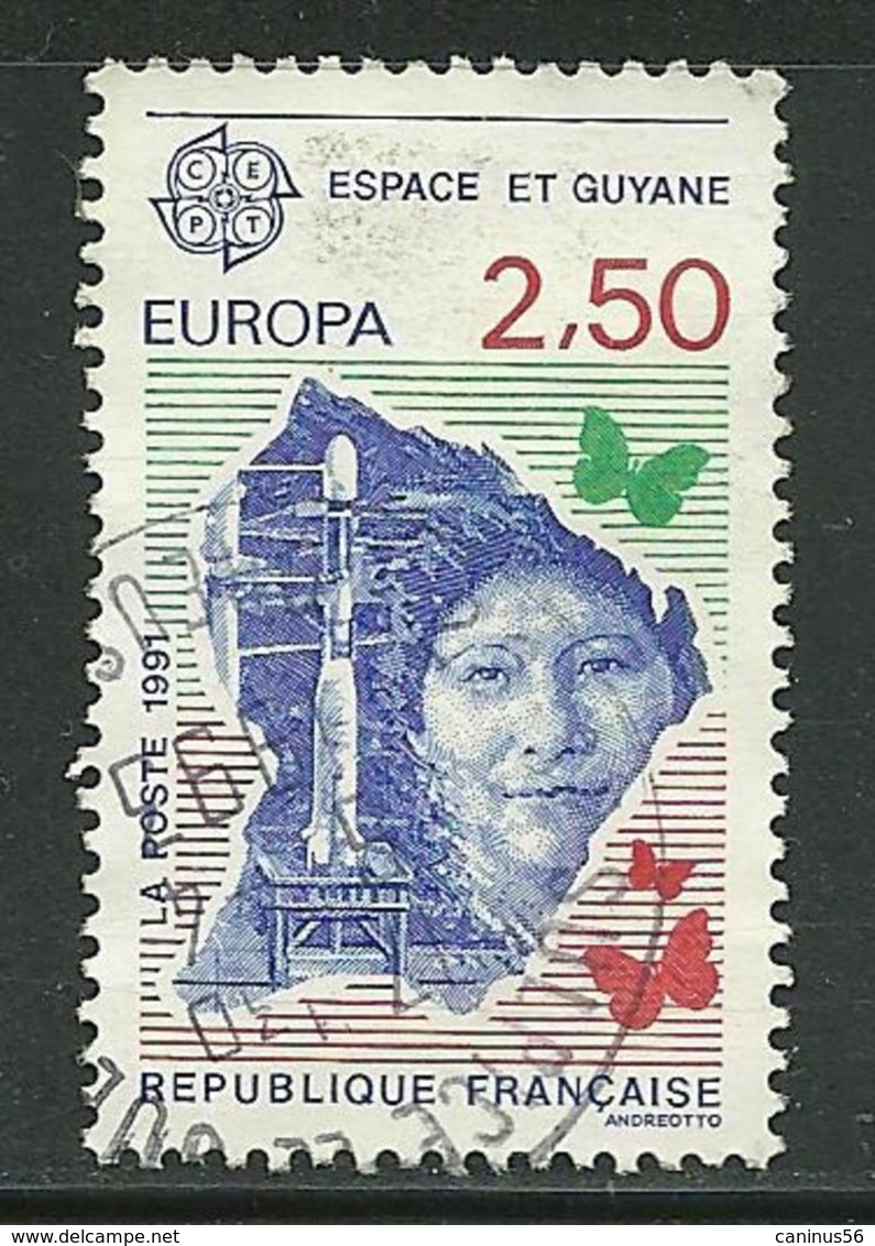 1991 Yt 2696 (o) EUROPA C.E.P.T. Espace Et Guyane - Oblitérés