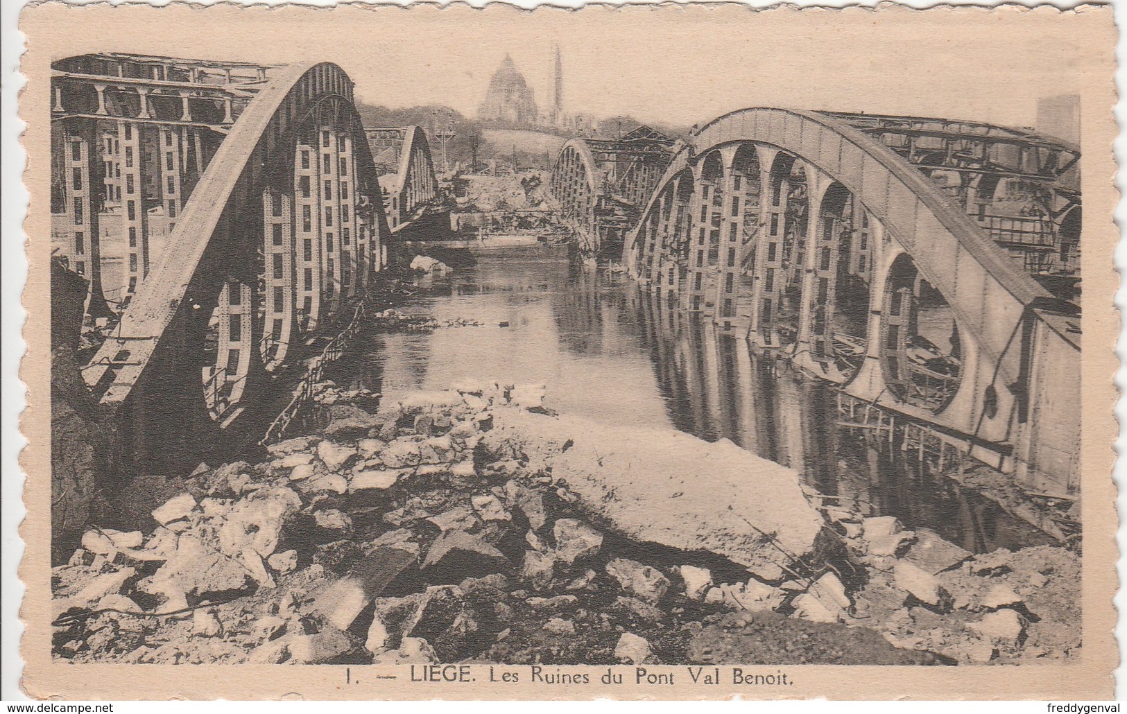 LIEGE LES RUINES DU PONT VAL BENOIT - Liege