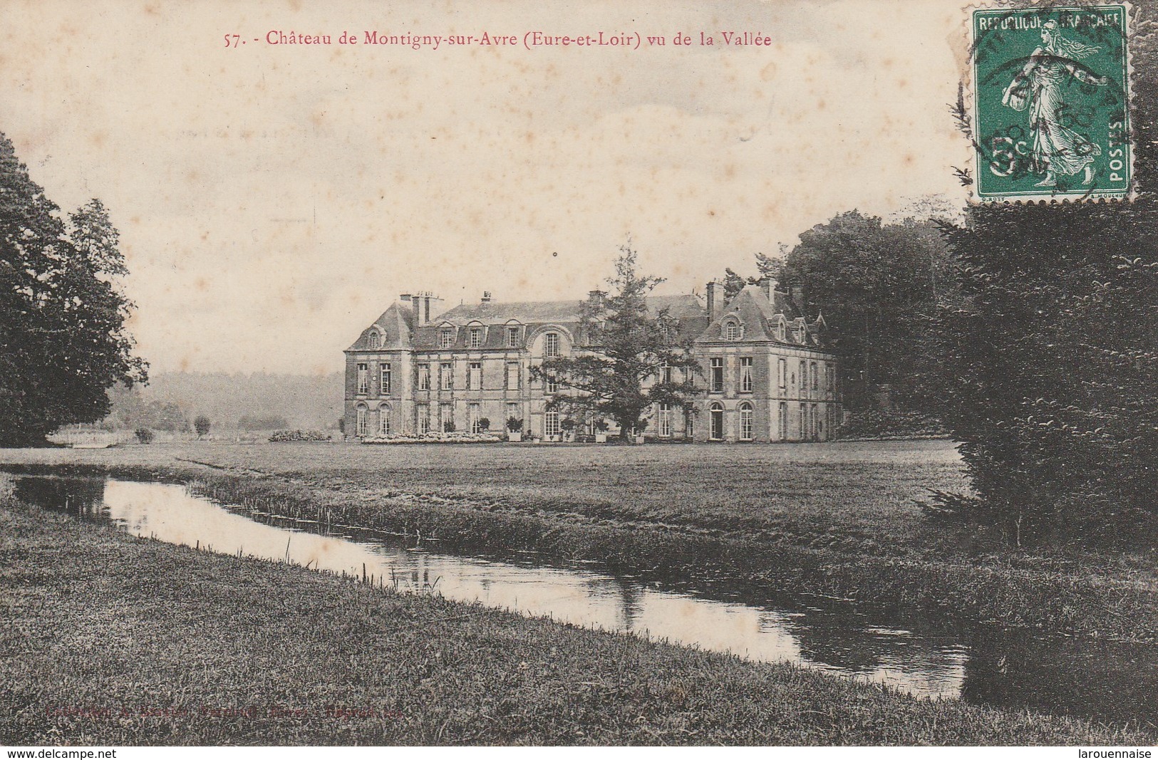 28 - MONTIGNY SUR AVRE - Château De Montigny Sur Avre Vu De La Vallée - Montigny-sur-Avre