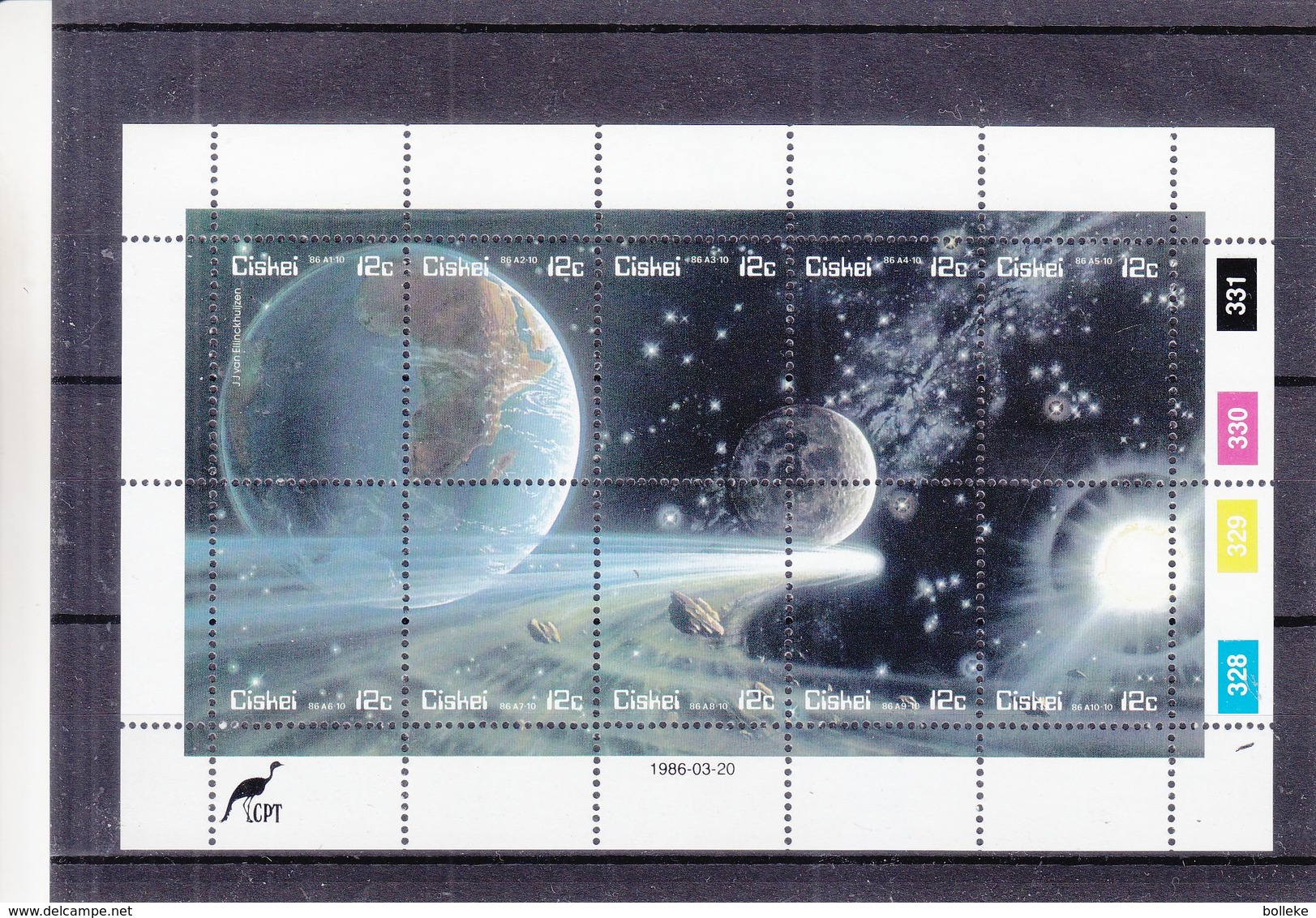 Ciskei - Espace - Lune - Terre - BF De 1986 ** - - Ciskei
