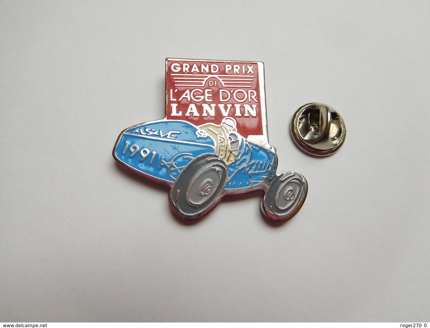 Beau Pin's , Auto Ancienne , Grand Prix De L'Age D'Or Lanvin , Signé Démons & Merveilles - Autres & Non Classés