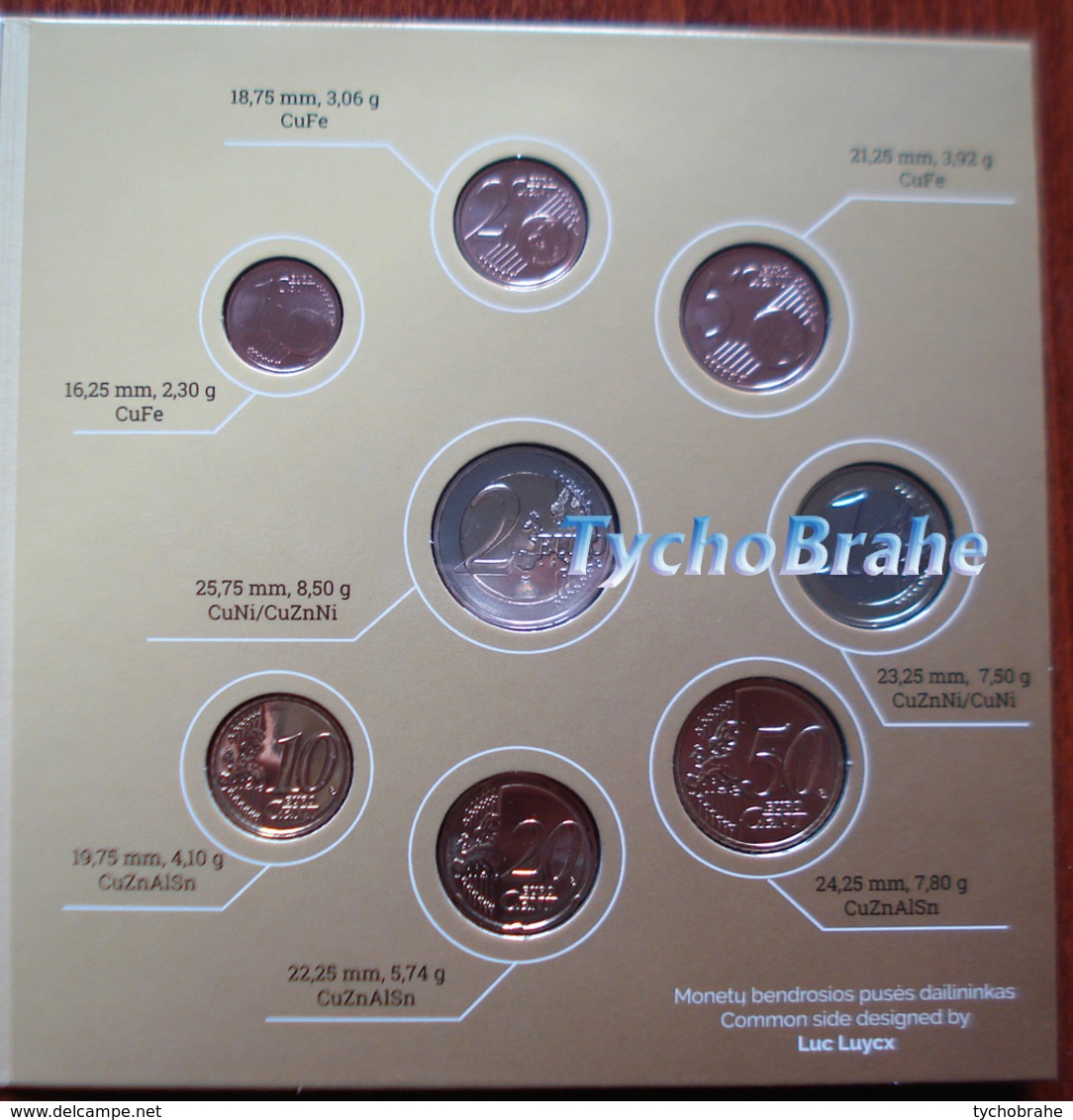 BU LITHUANIA LIETUVA 2020 LITUANIA LITUANIE LITAUEN UNC KMS 8 Coins - STGL Euro Set Divisionale - Lituania