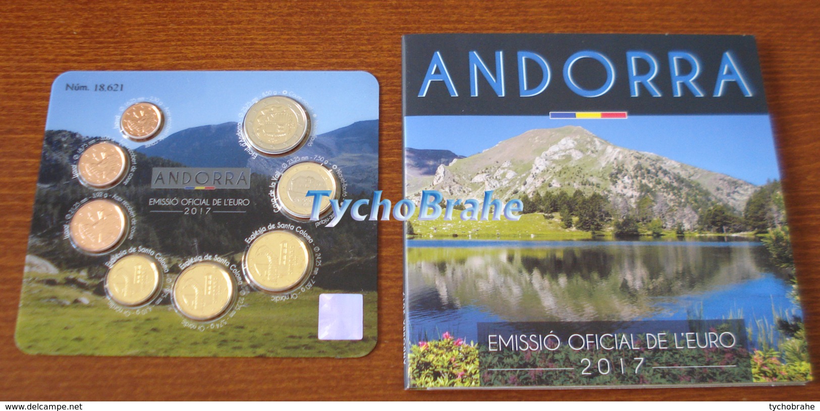 BU ANDORRA ANDORRE 2017 UNC KMS 8 Coins - STGL Euro Set Divisionale Brilliant Universal - Andorra