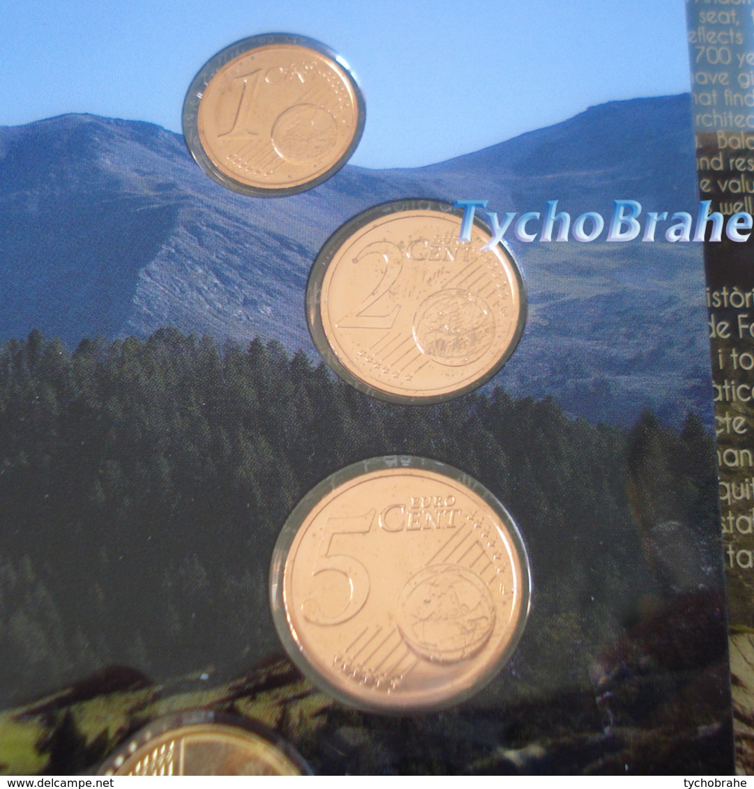 BU ANDORRA ANDORRE 2017 UNC KMS 8 coins - STGL Euro Set Divisionale Brilliant Universal