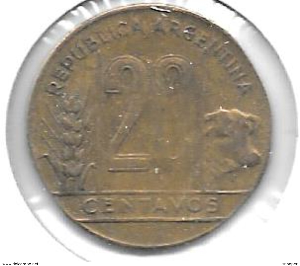 *argentina 20 Centavos 1950  Km 42 - Argentine