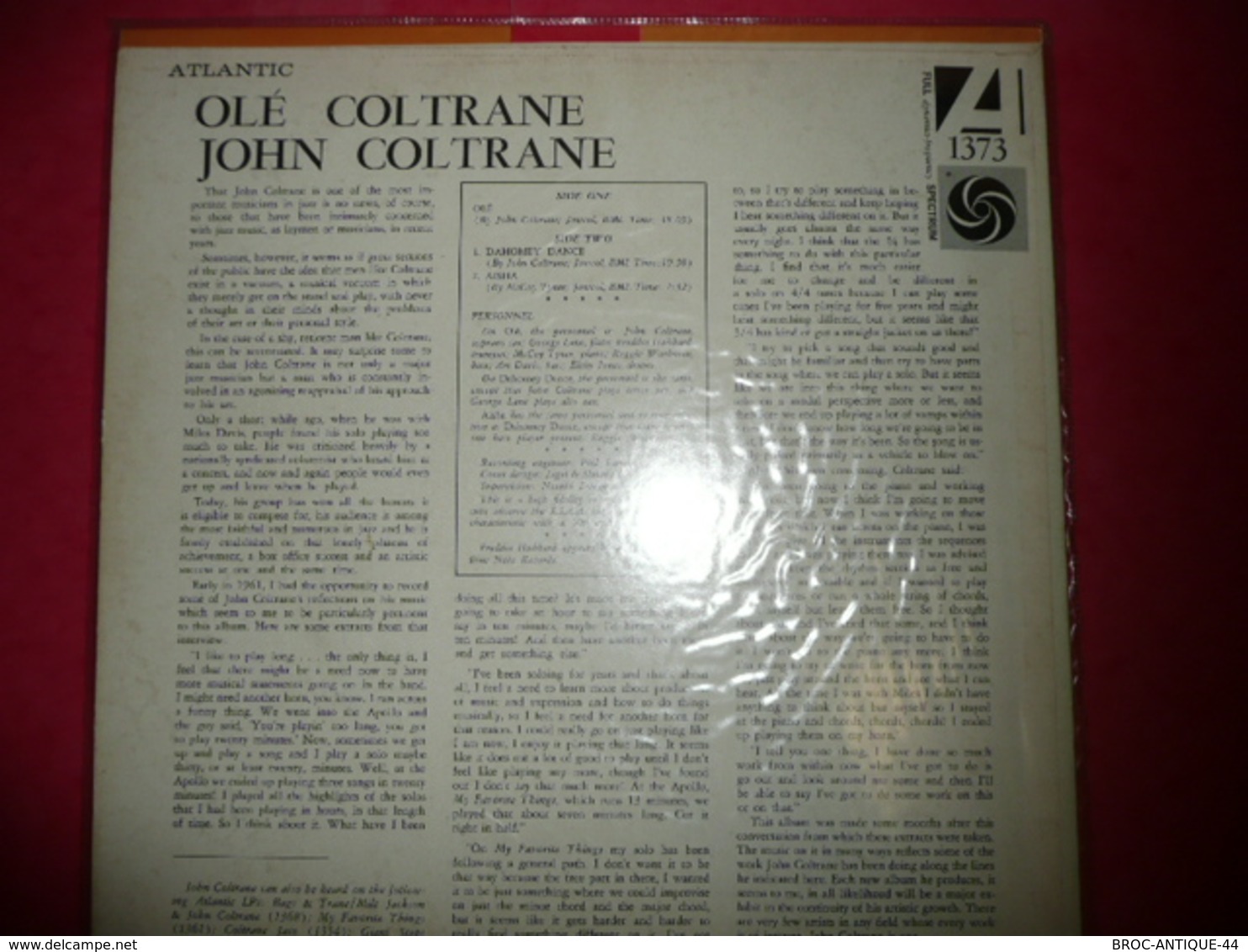 LP33 N°1428 - JOHN COLTRANE - OLE - COMPILATION 3 TITRES - Jazz