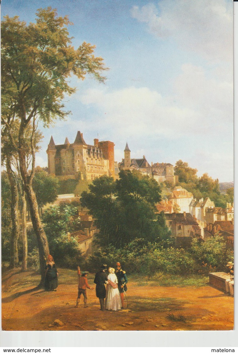 PYRENEES ATLANTIQUES PAU MUSEE NATIONAL DU CHATEAU JUSTIN OUVRIE 1806-1879 VUE DU CHATEAU DE PAU 1844 DETAIL - Pau