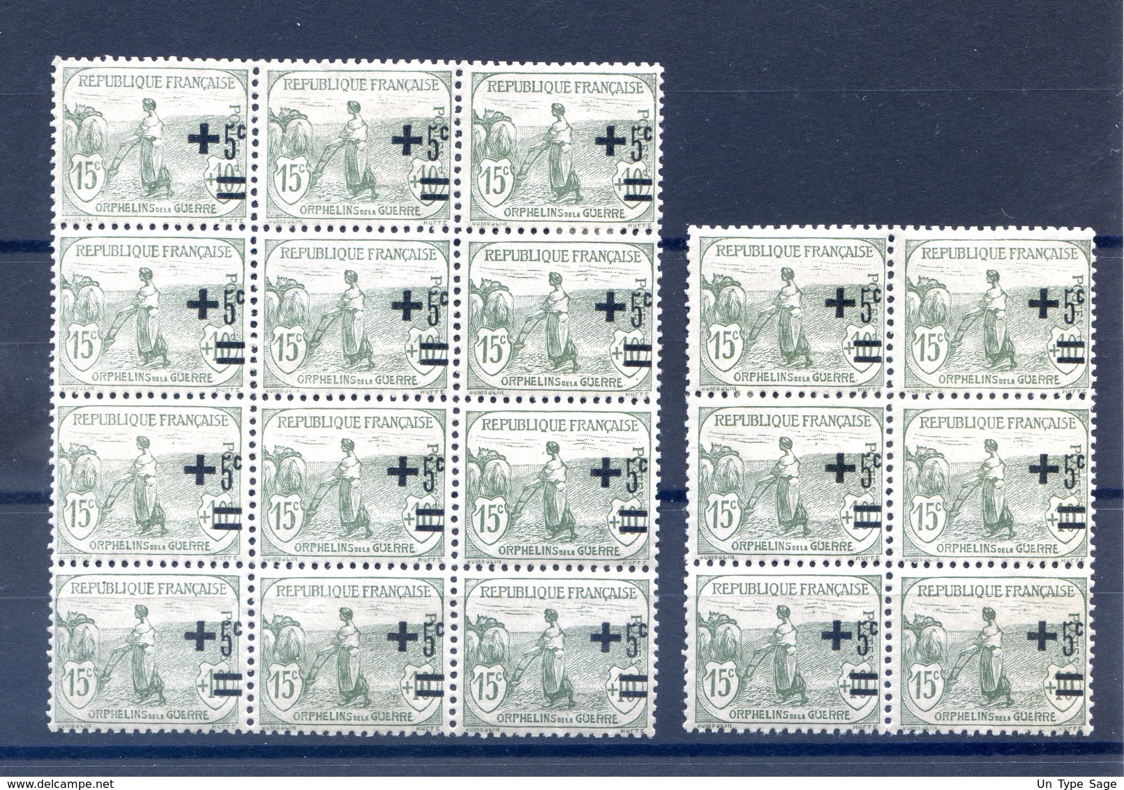 France N°164 - Neuf - Bloc De 6 Et Bloc De 12 - (B3912) - Unused Stamps