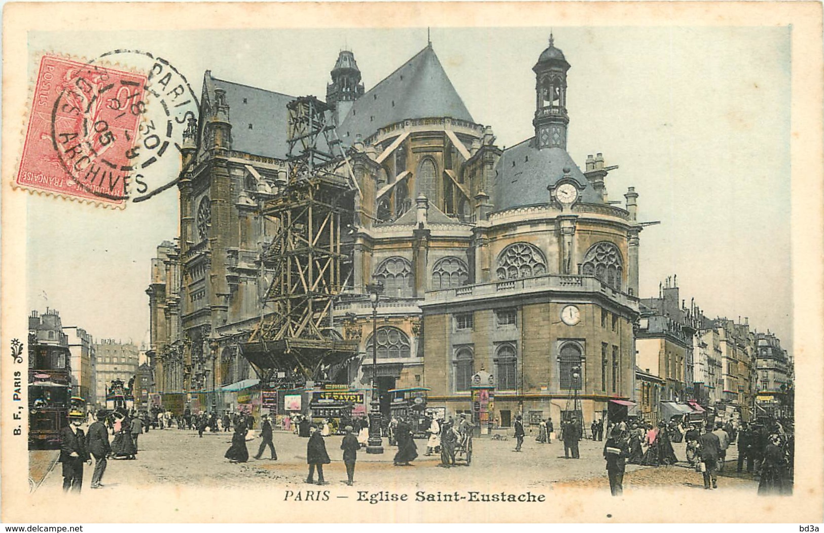 75 - PARIS - EGLISE SAINT EUSTACHE -  ECHAFAUDAGE - Autres & Non Classés