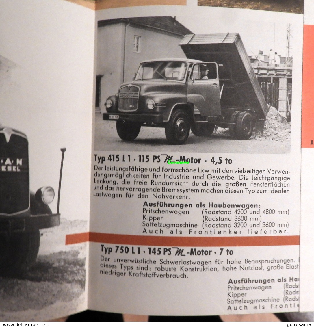 MAN - Lastwagen - Truck - Camion Des Travaux Publics - Munich - 1959 - Auto's