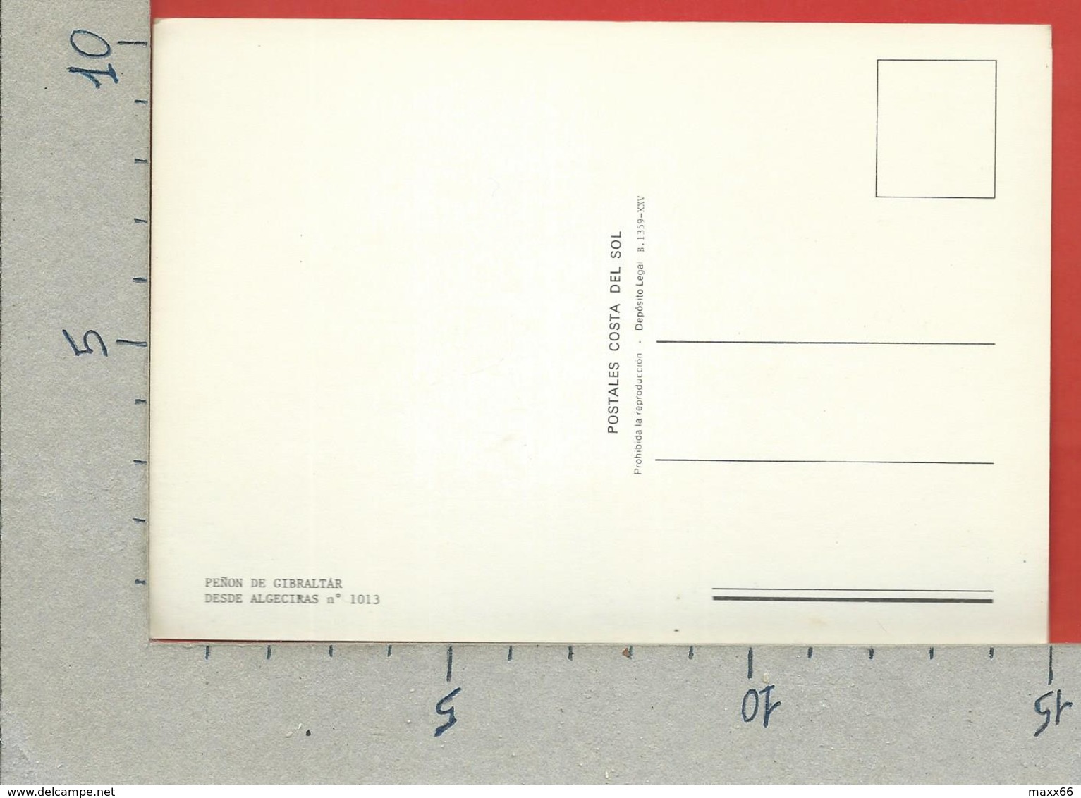 CARTOLINA NV GIBILTERRA - Penon De GIBRALTAR Desde Algeciras - 10 X 15 - Gibilterra
